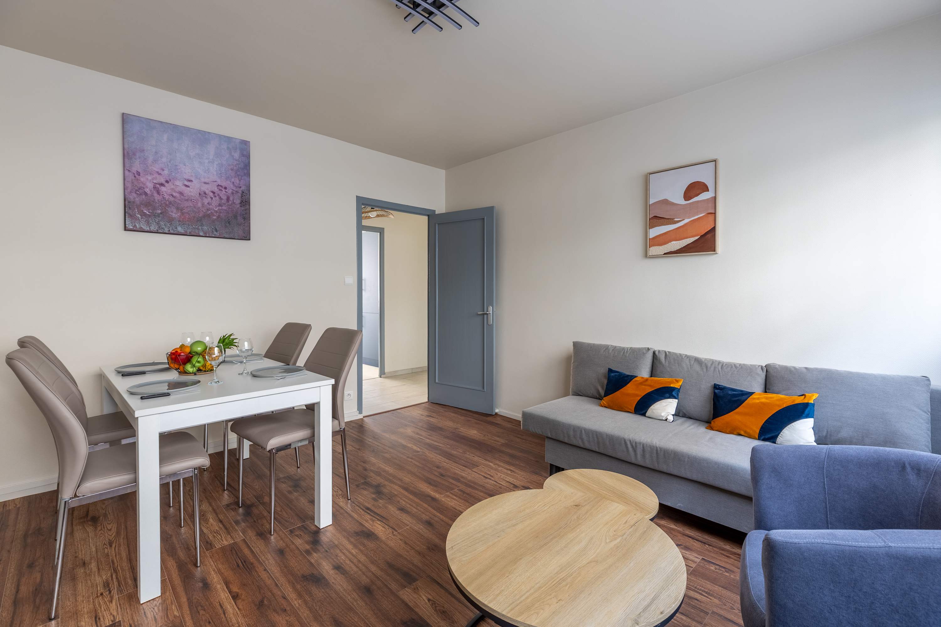 Appart centre-ville 6 pers 2 ch + stationnement