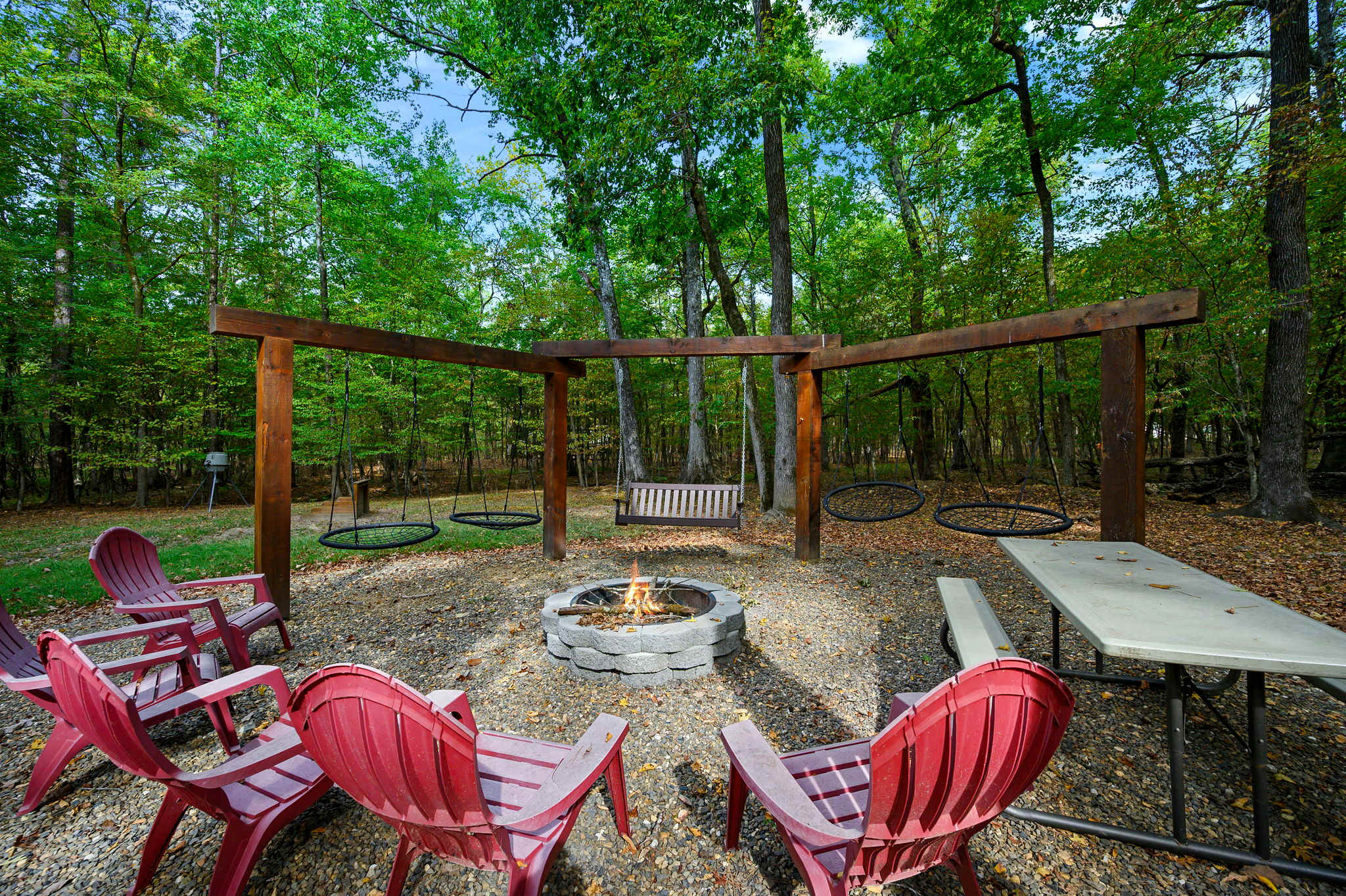 Gather, relax, and unwind around the firepit with seating for everyone​