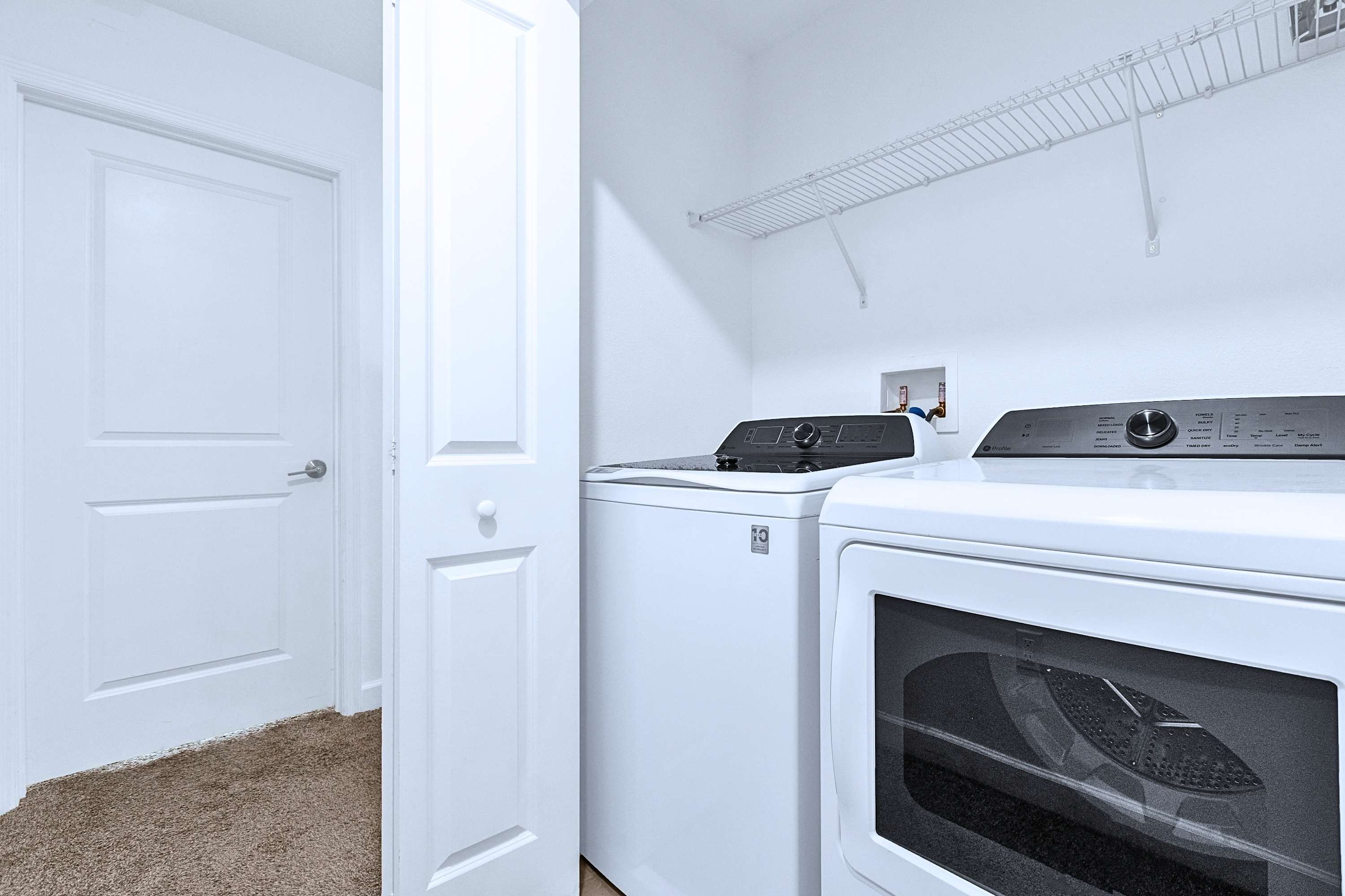 Private in-suite washer and dryer provided for your stay.