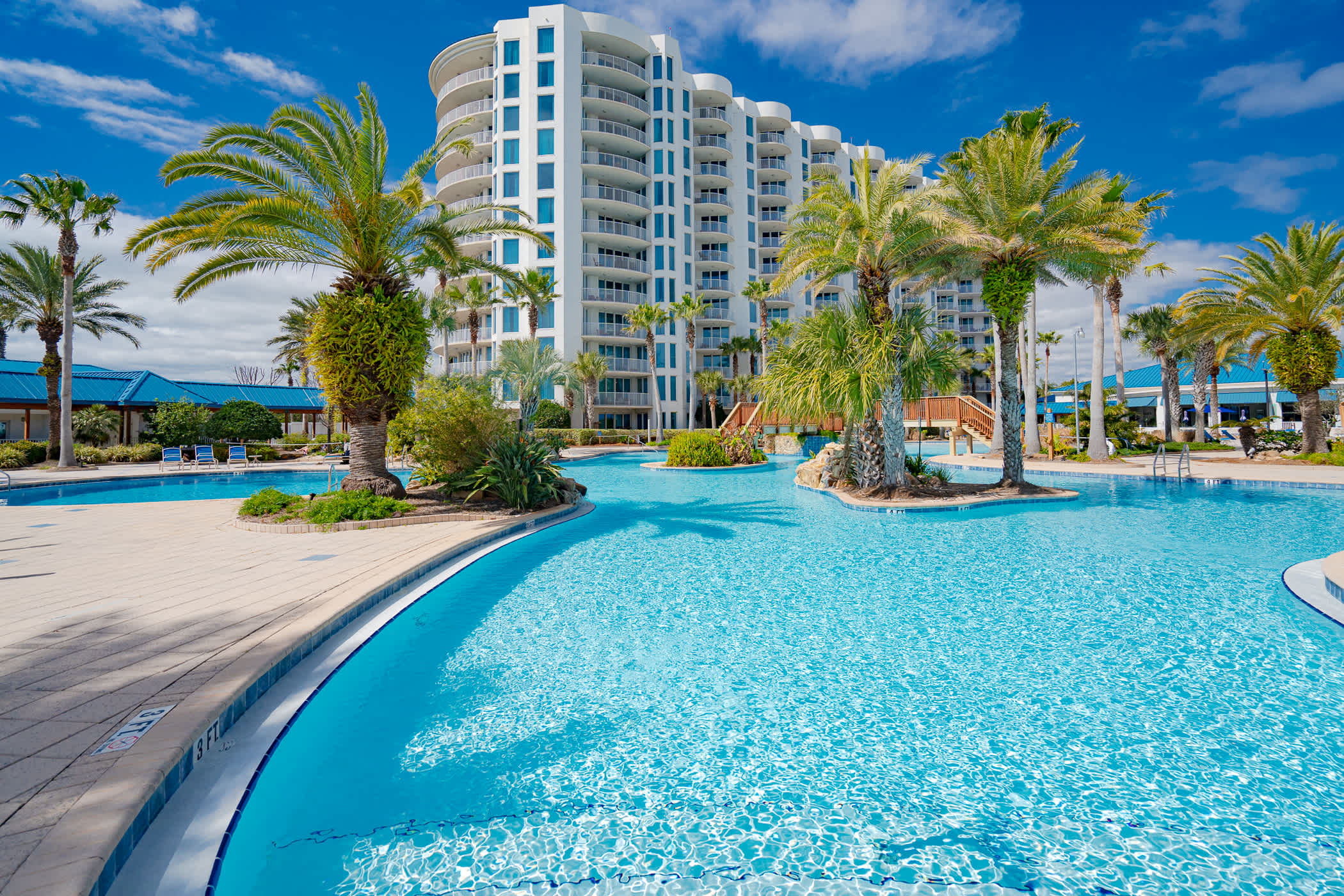 Dive into fun at the resort’s large swimming pool​