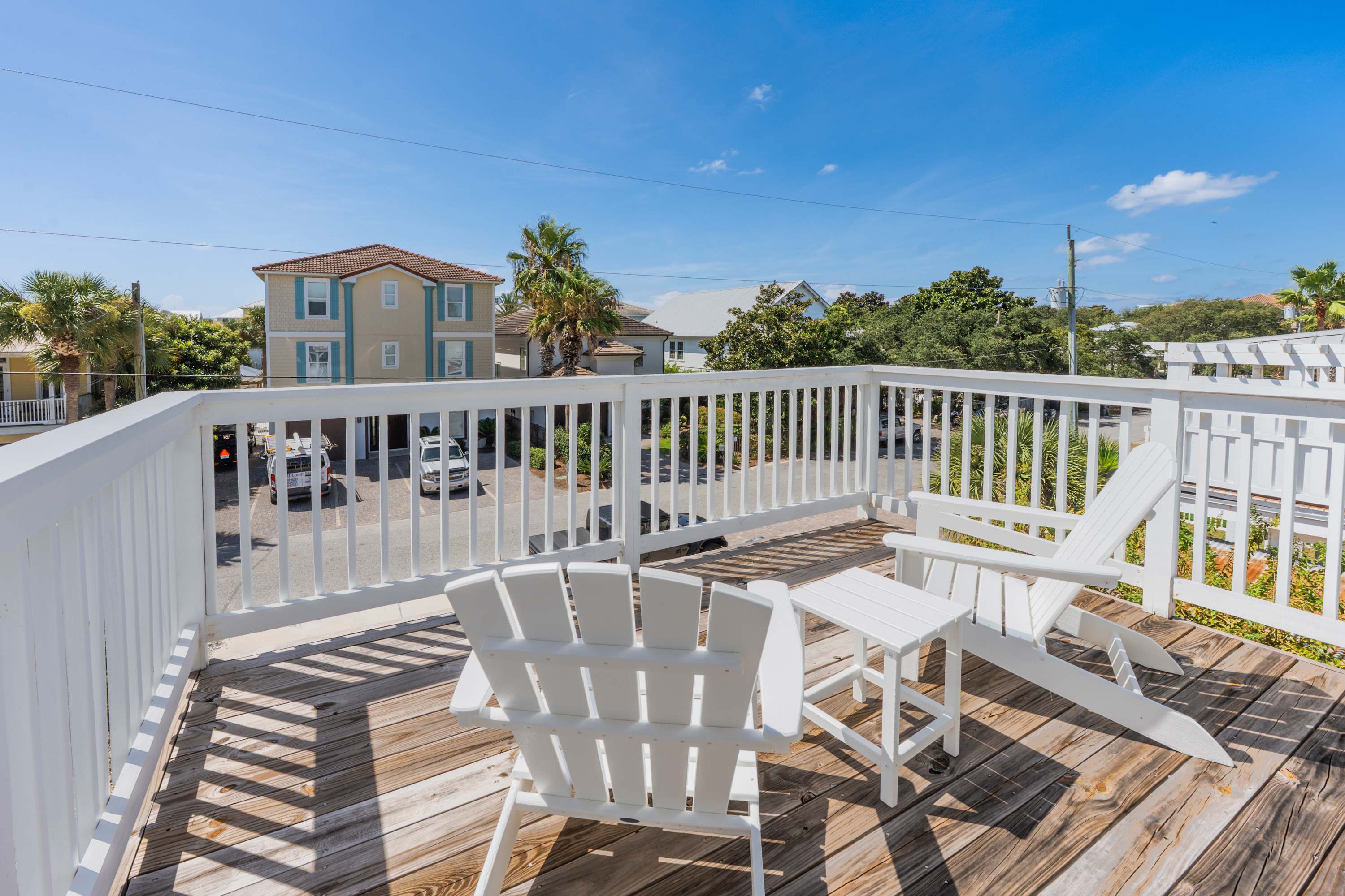 Sip your morning coffee or relax at sunset on the private balcony​