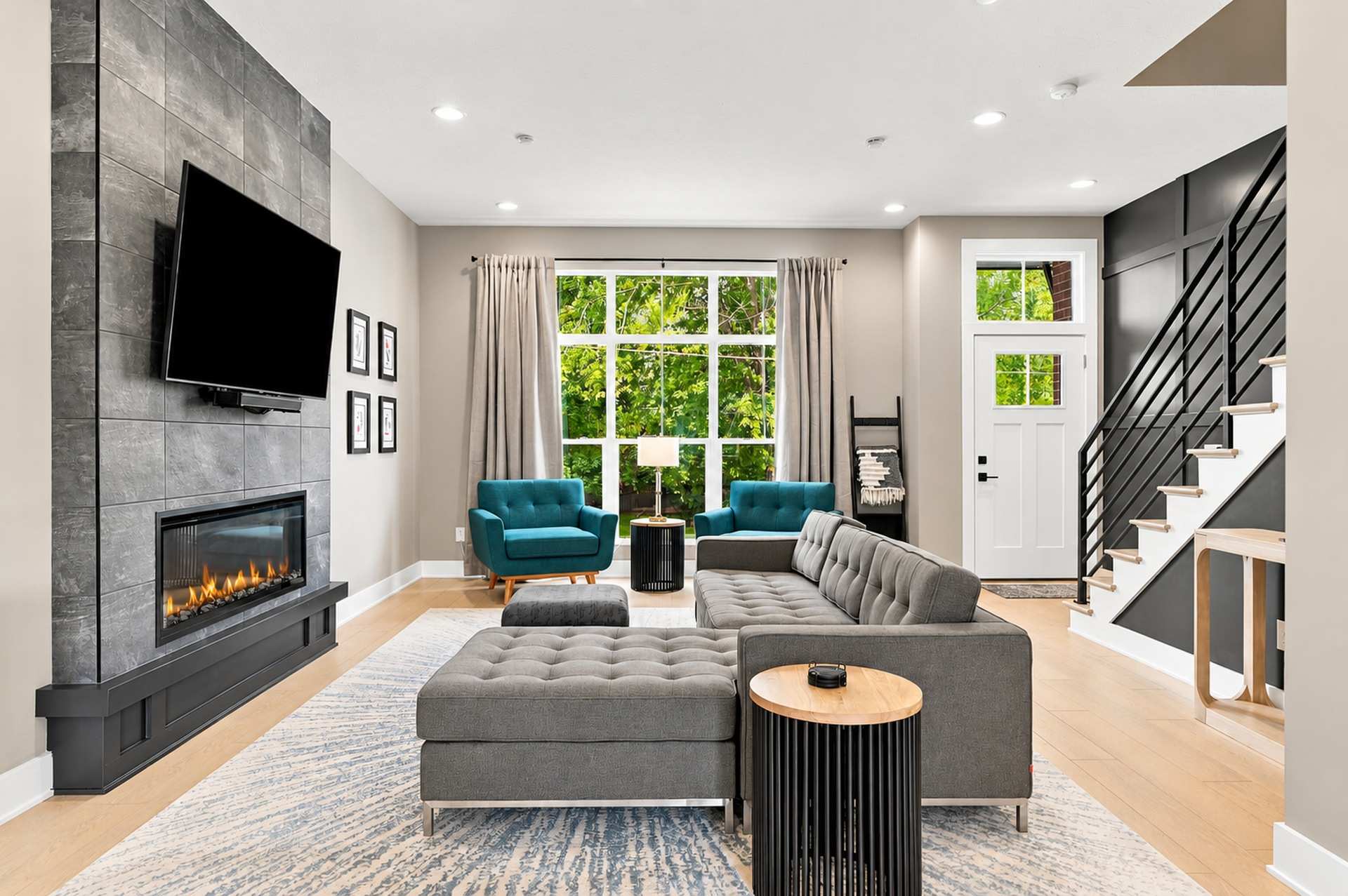 Stretch out on the sectional after a day exploring Westfield