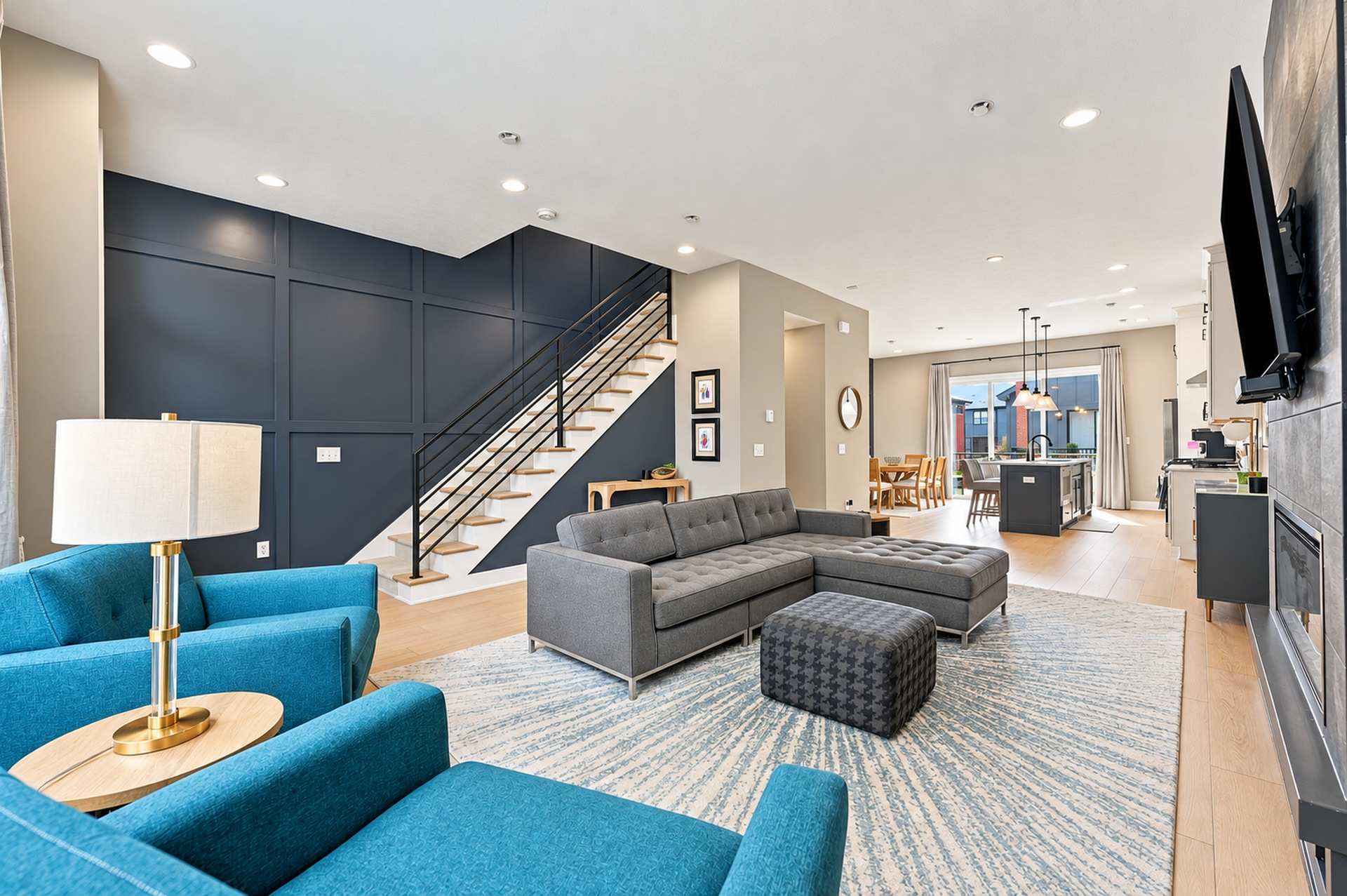 Connected living spaces keep conversation flowing
