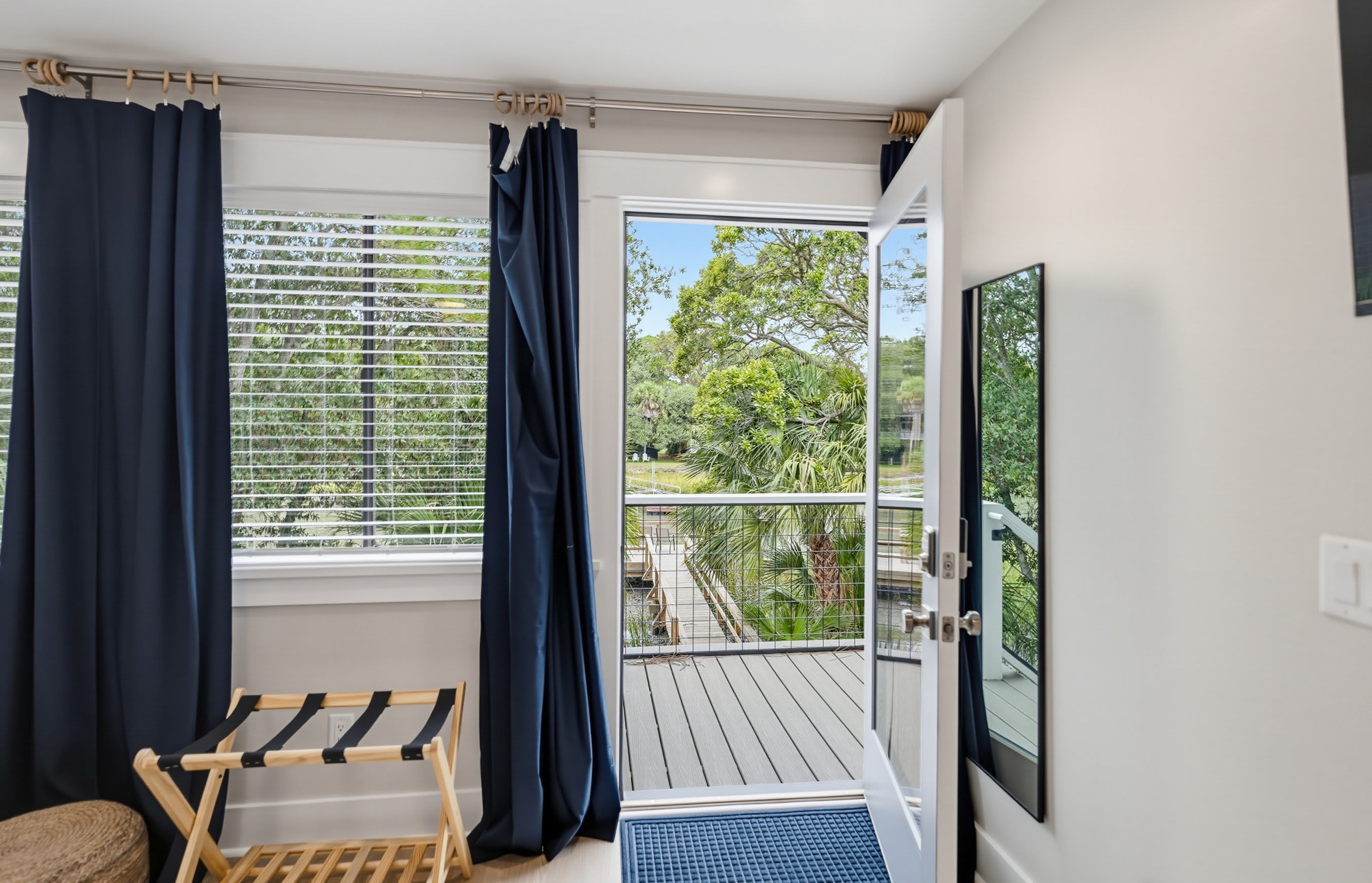 King Bedroom off Living Room with Full En Suite Bathroom