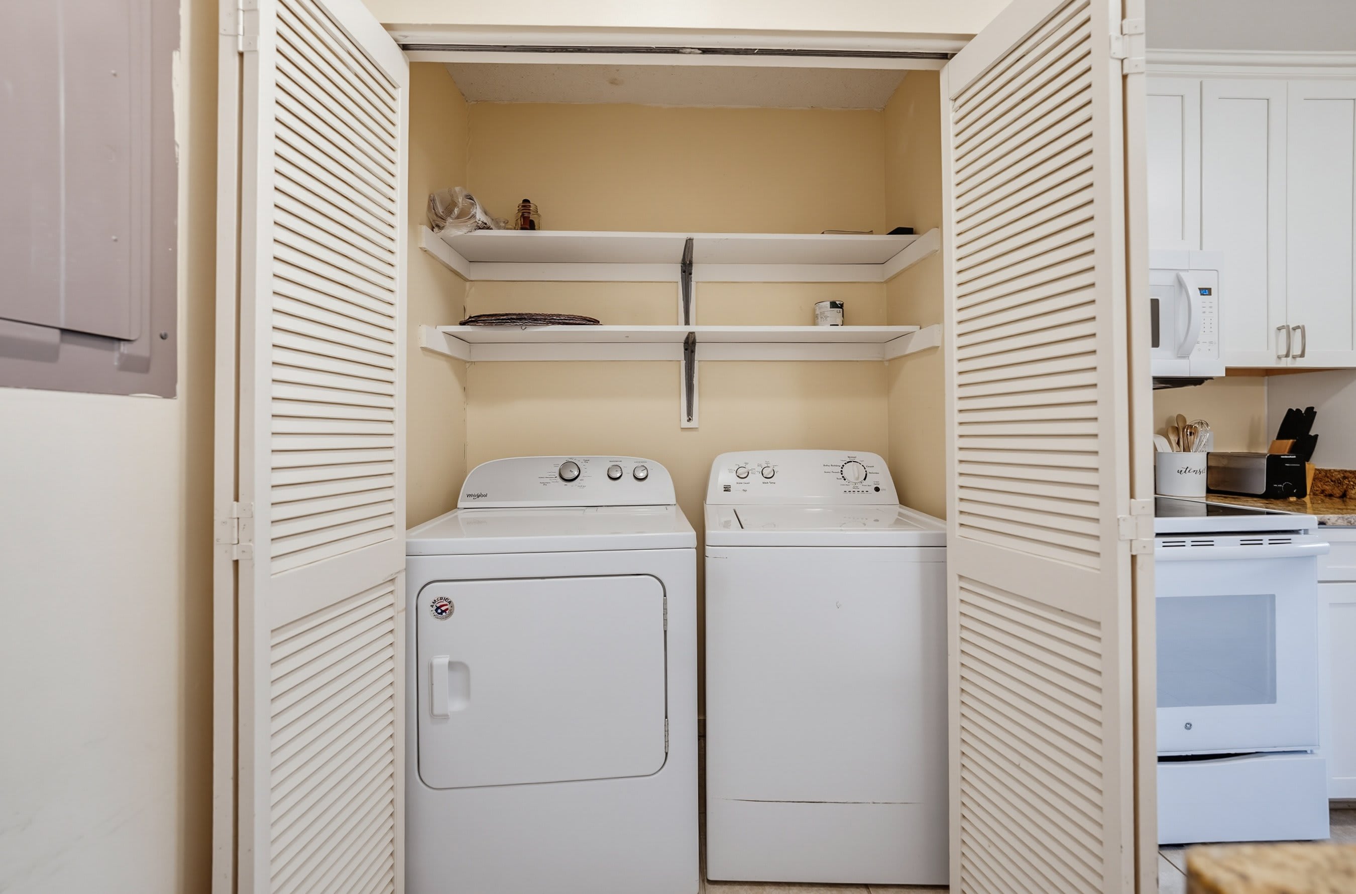 Laundry Area in the Kitchen