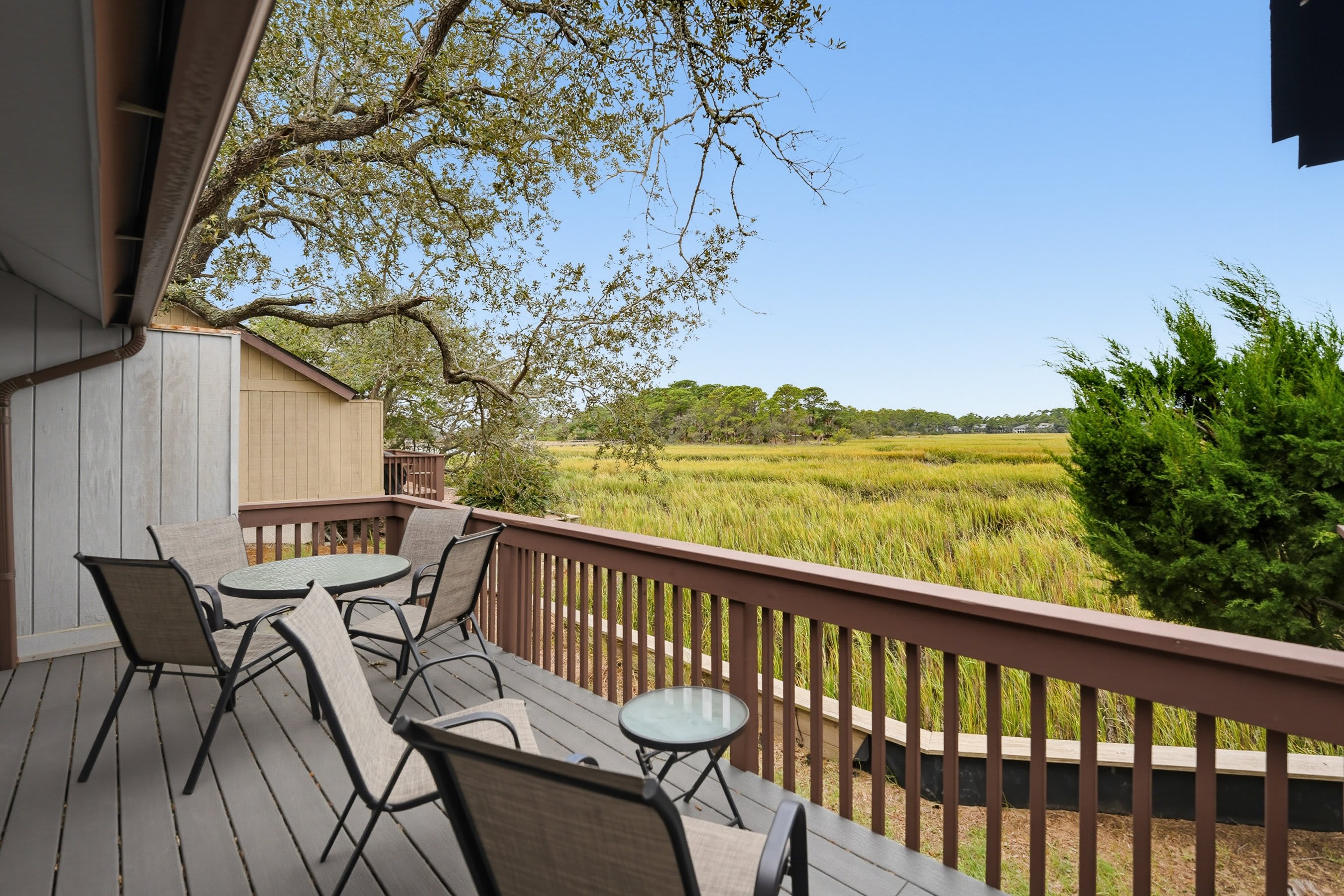Deck with a Breathtaking Marsh View!