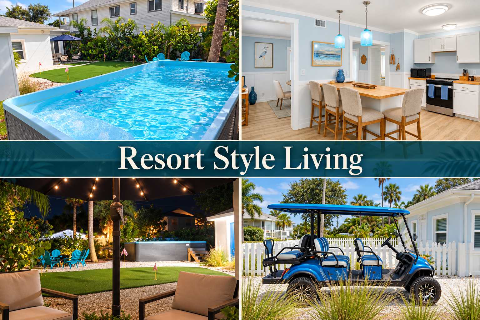 Resort Style Beach Retreat, Golf Cart, King Suite
