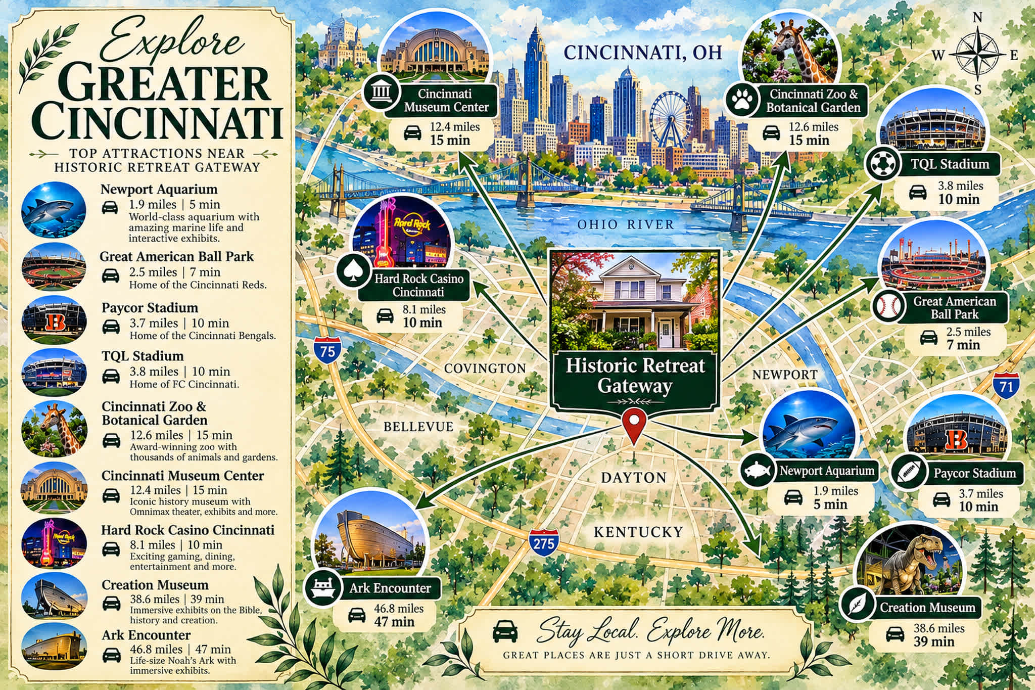 Historic 4BR | Walk Bellevue | 5 Min to Cincy 6