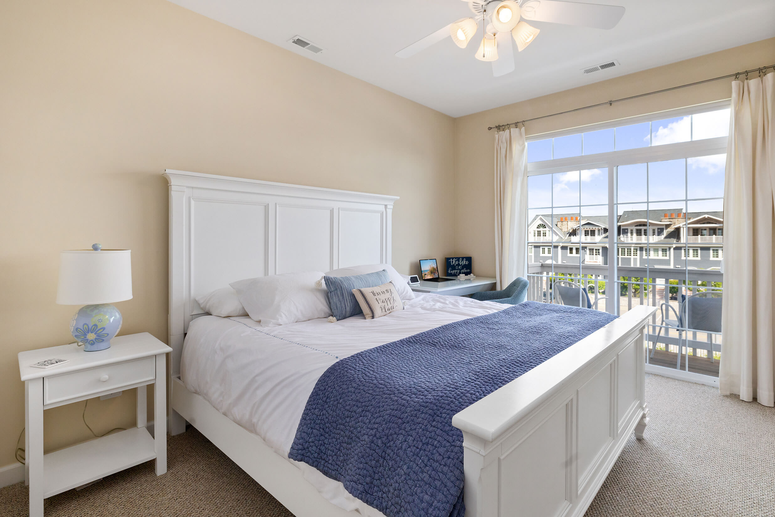 Bedroom 1 is on the 3rd floor and has a king-sized bed.
