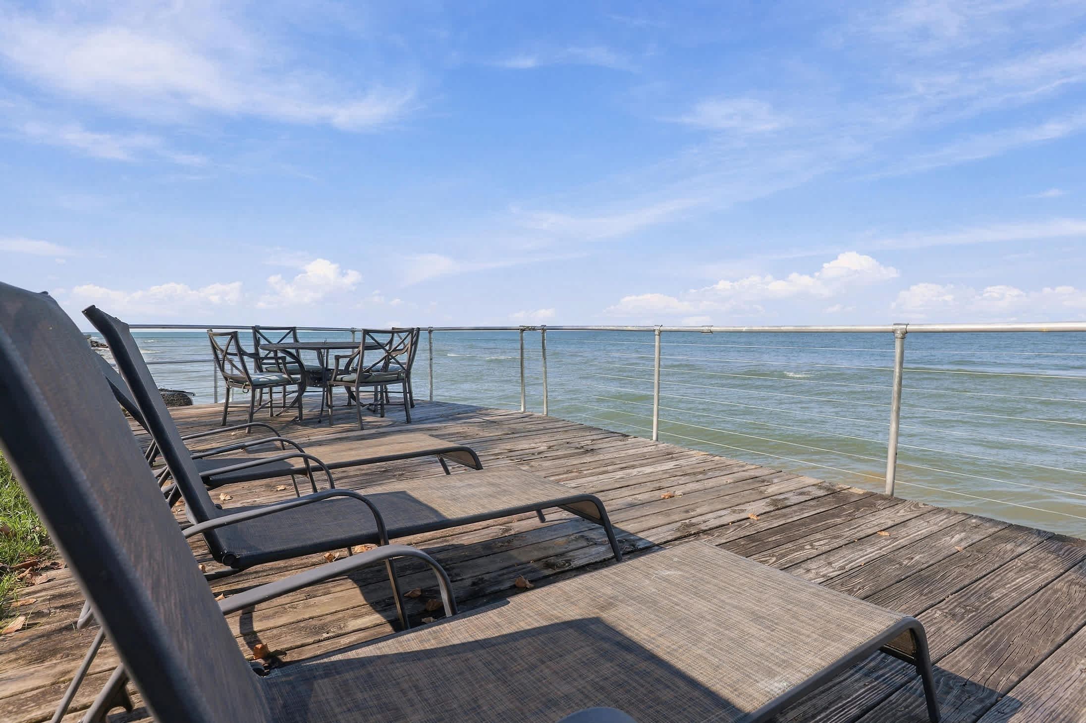 The view is the real show-stopper from the private deck.