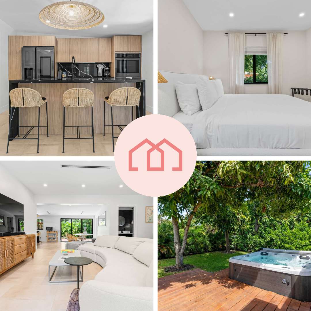 Casa Siesta — Modern Miami Retreat Near Design District with Hot Tub