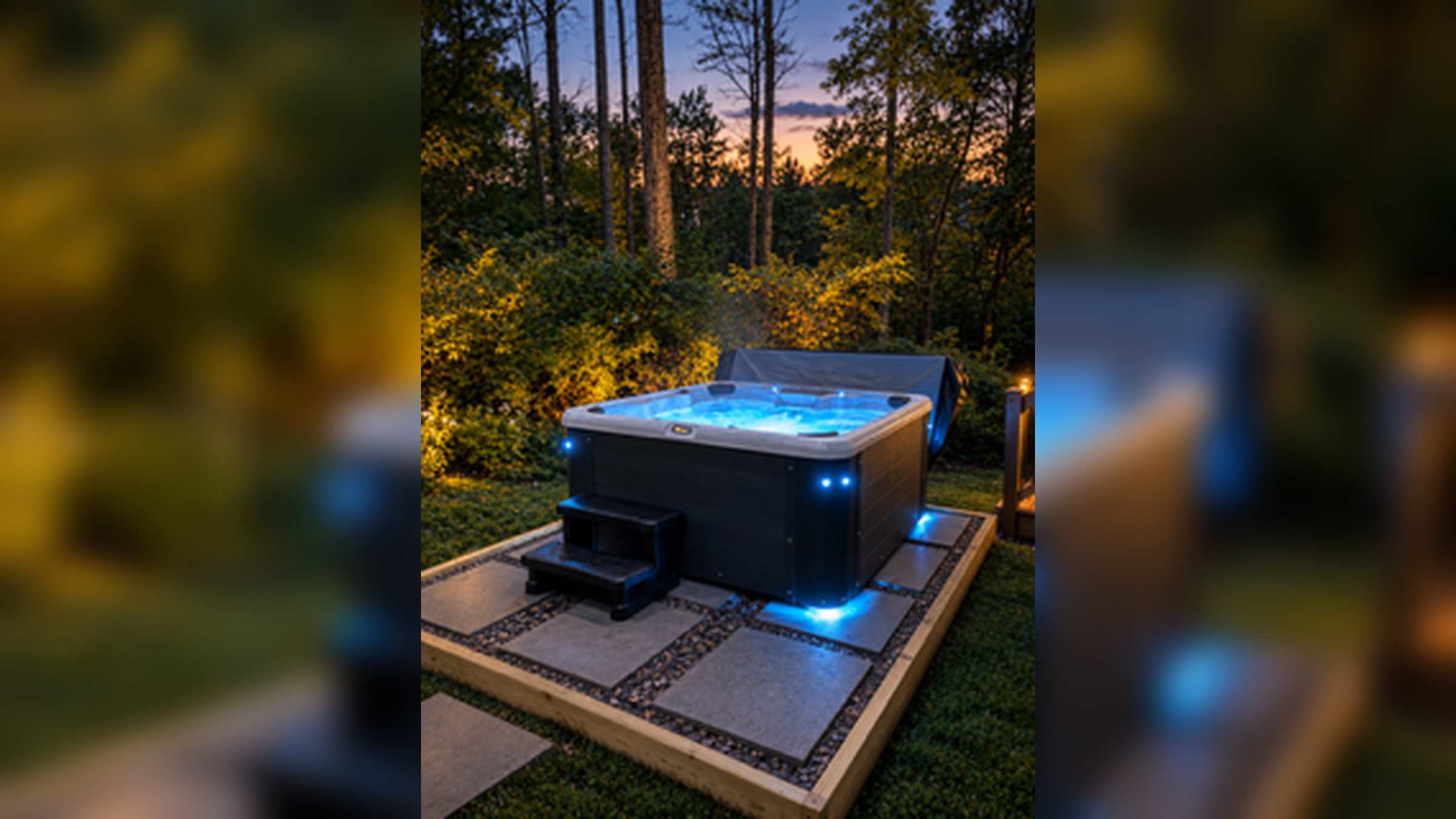 Relax and unwind in the hot tub.