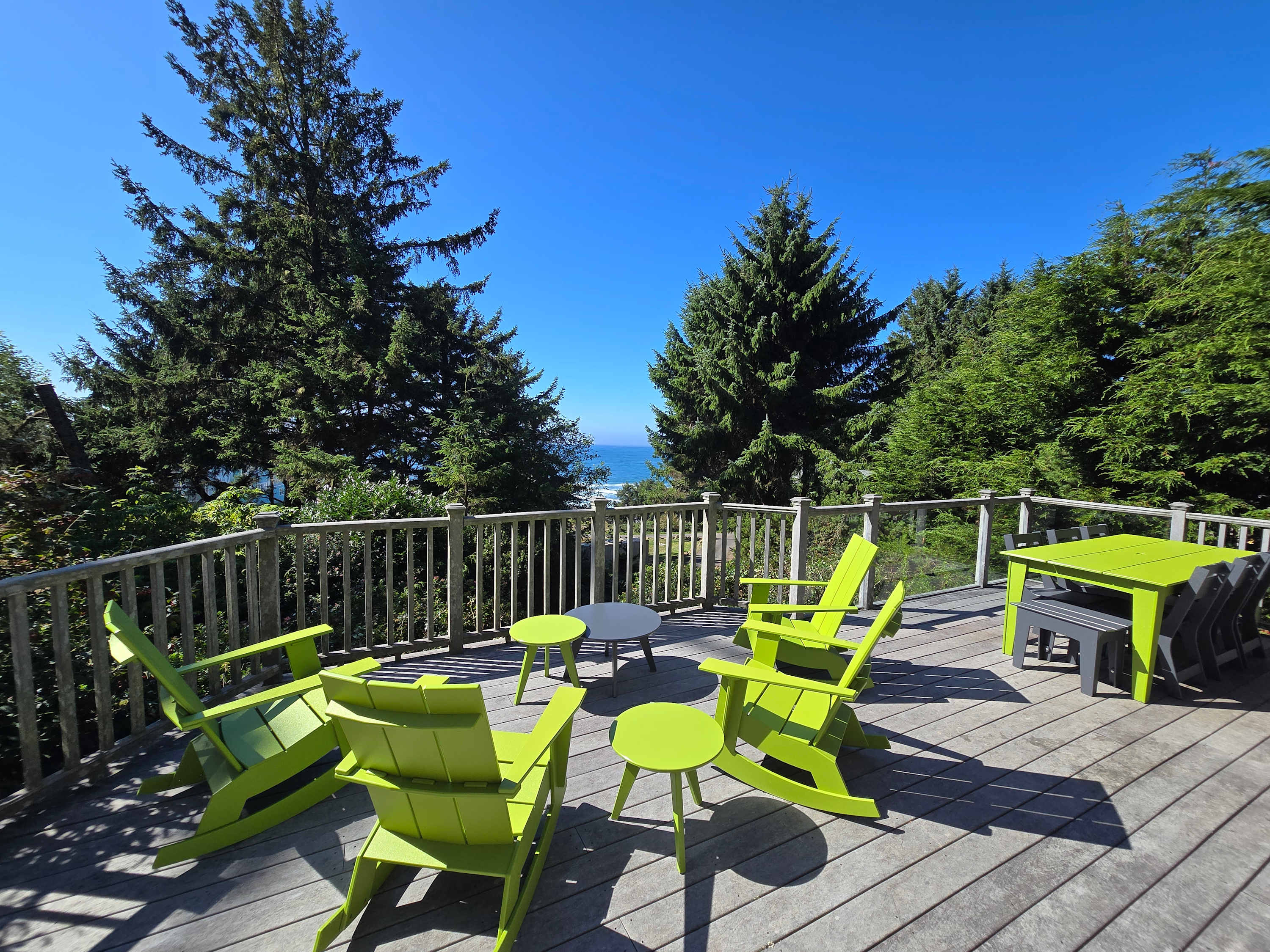 Upscale house with ocean views entertainment and large deck beach nearby