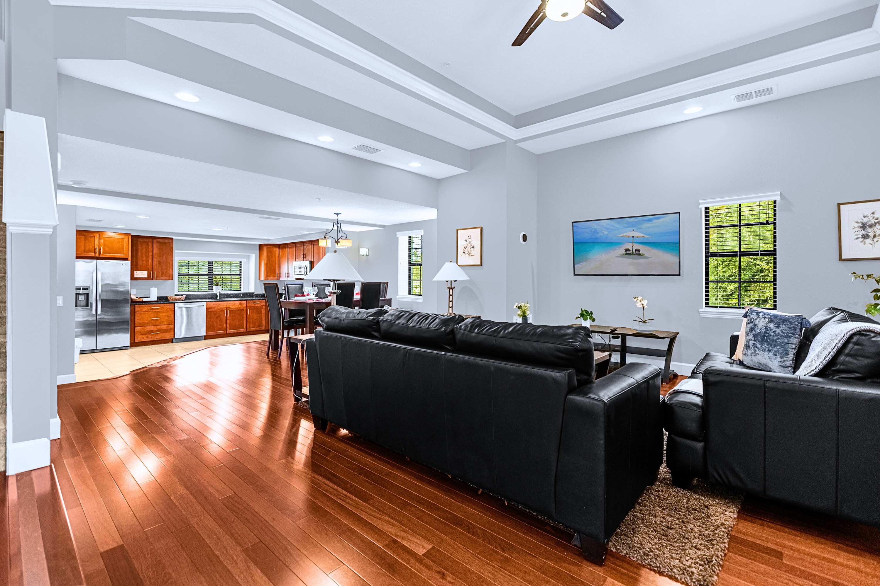 Spacious open layout connecting the main living area seamlessly