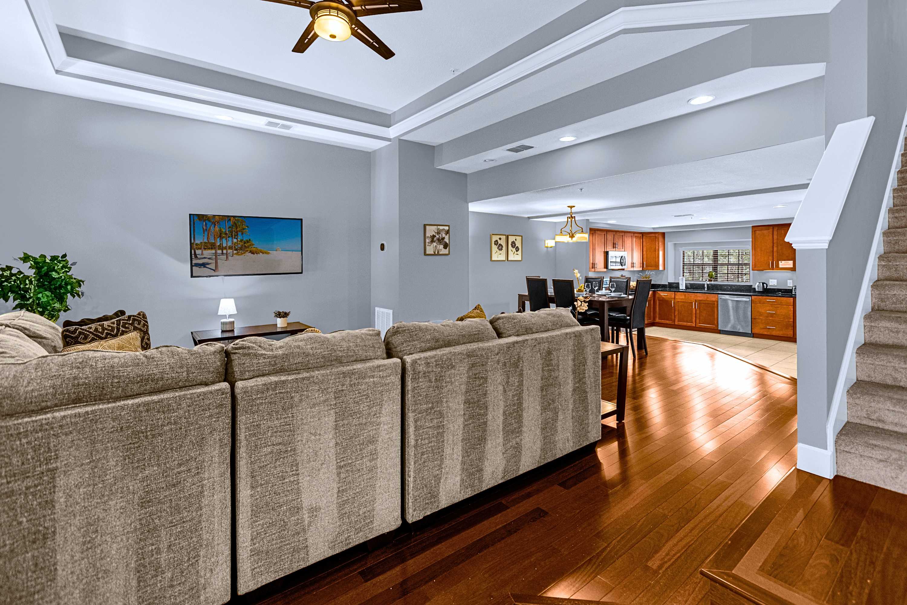 Spacious open layout connecting the main living area seamlessly