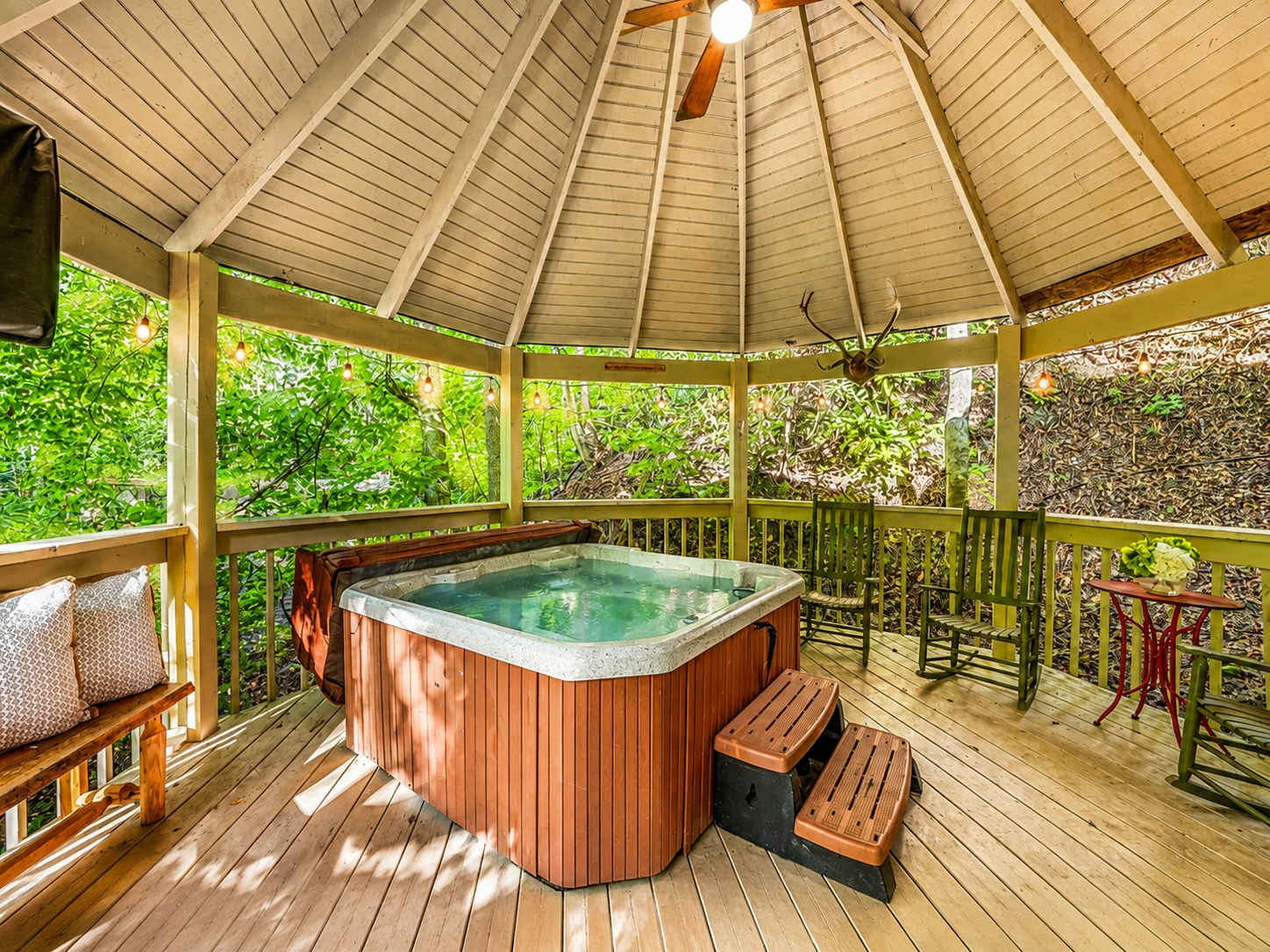Secluded Cabin for 10 in Chalet Village + Hot Tub! | Photo 2