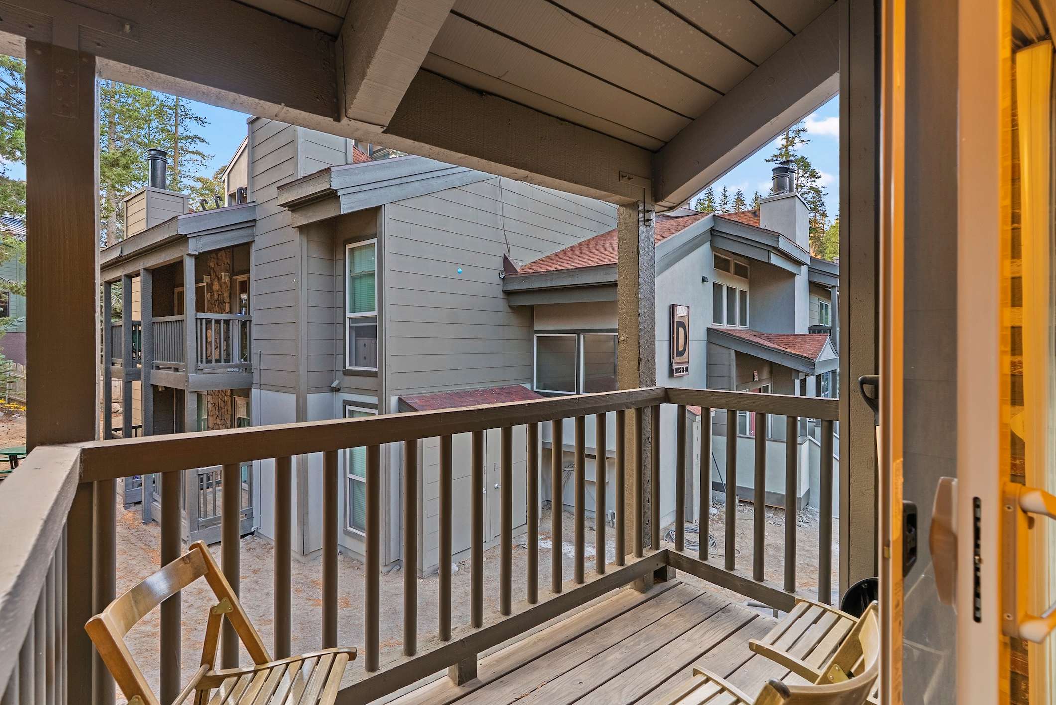 Dining area with direct access to patio