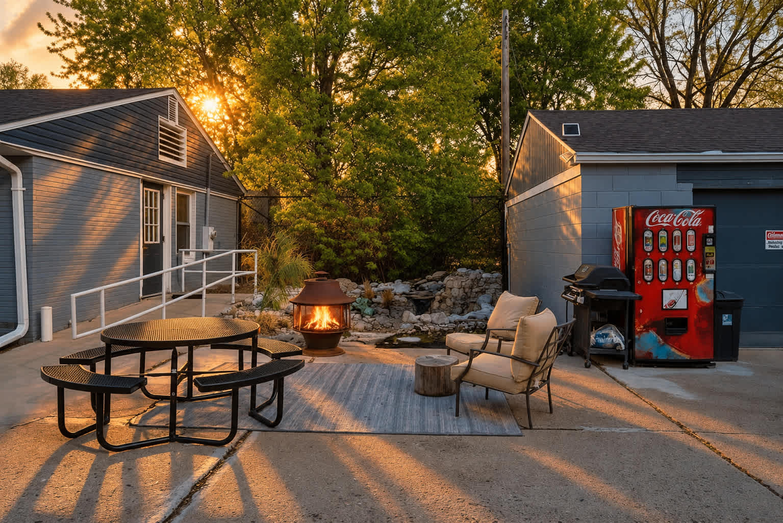 Patio Area | A Shared Space for Firepit Nights, Simple Meals on the Grill, and Time to Unwind