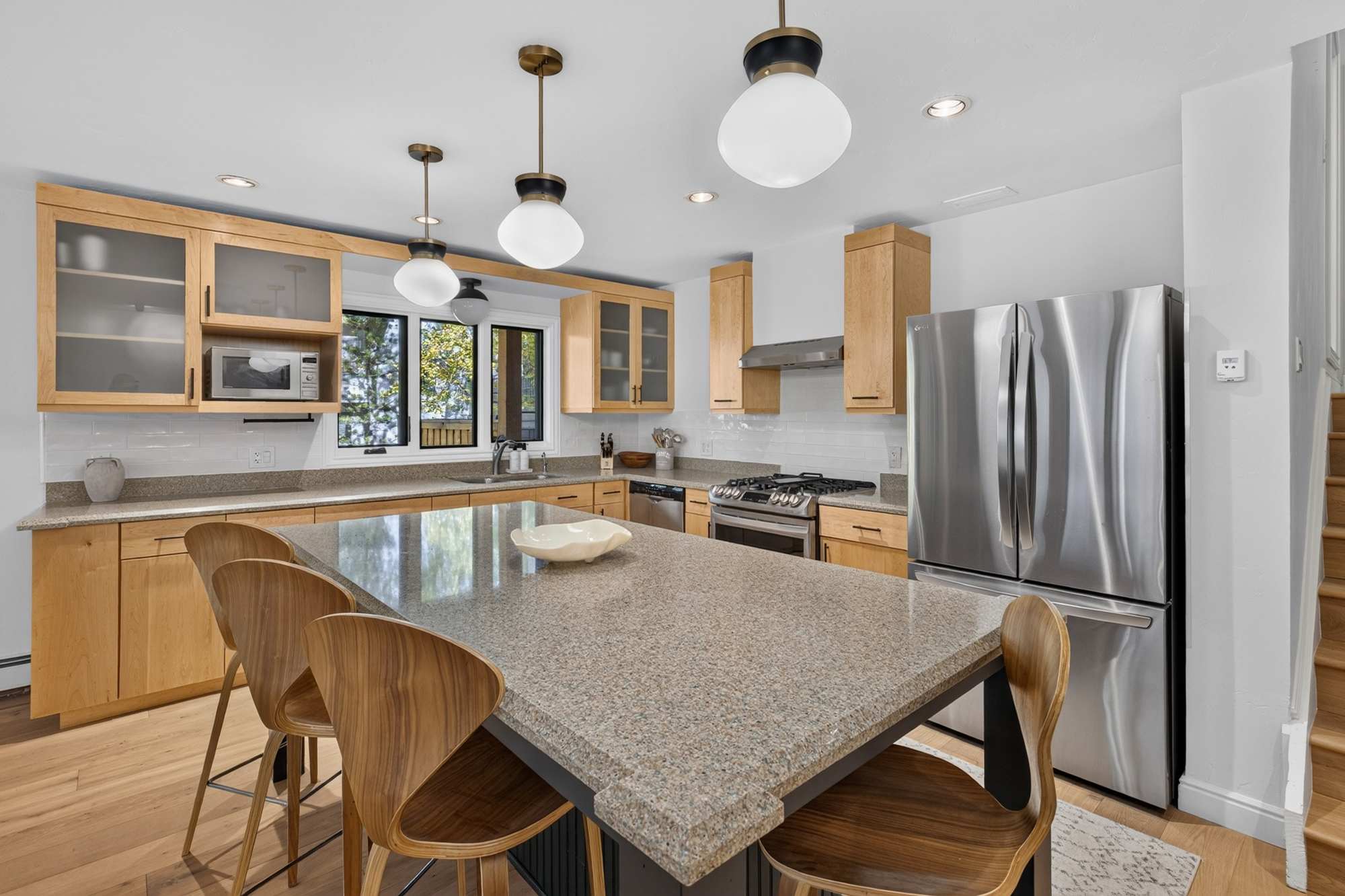 The open kitchen is well equipped for an unforgettable getaway​