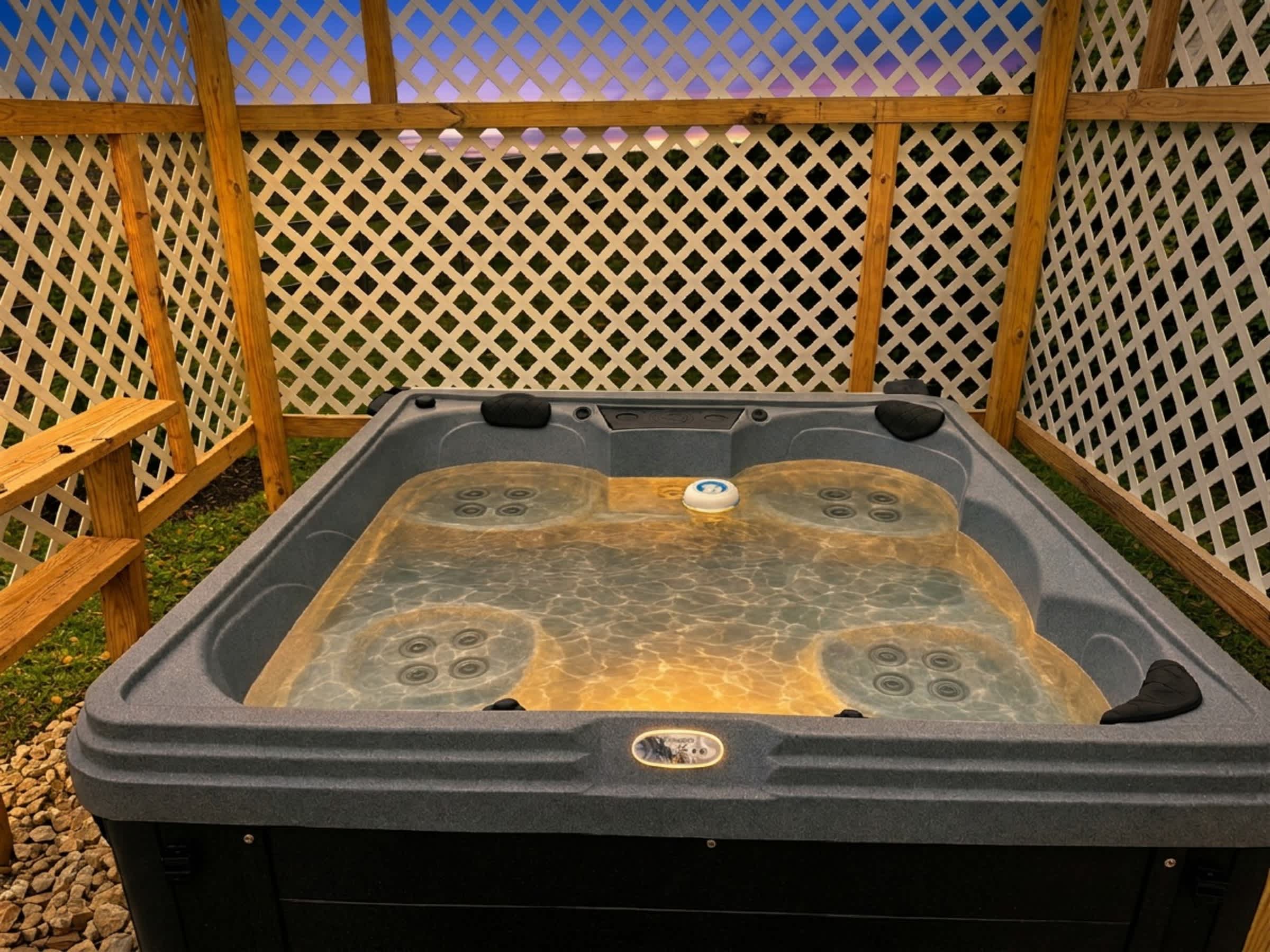 Soak your cares away in The Family Nook’s private outdoor hot tub! Perfect for relaxing after a busy day at Spooky Nook Sports Complex, exploring Hamilton, or enjoying family adventures. 