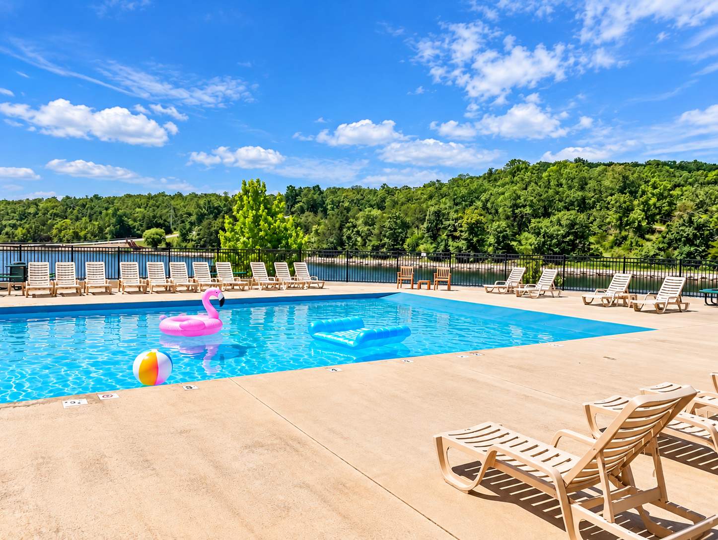 Walk to Pool #3 just a 1 minute walk from your front door.