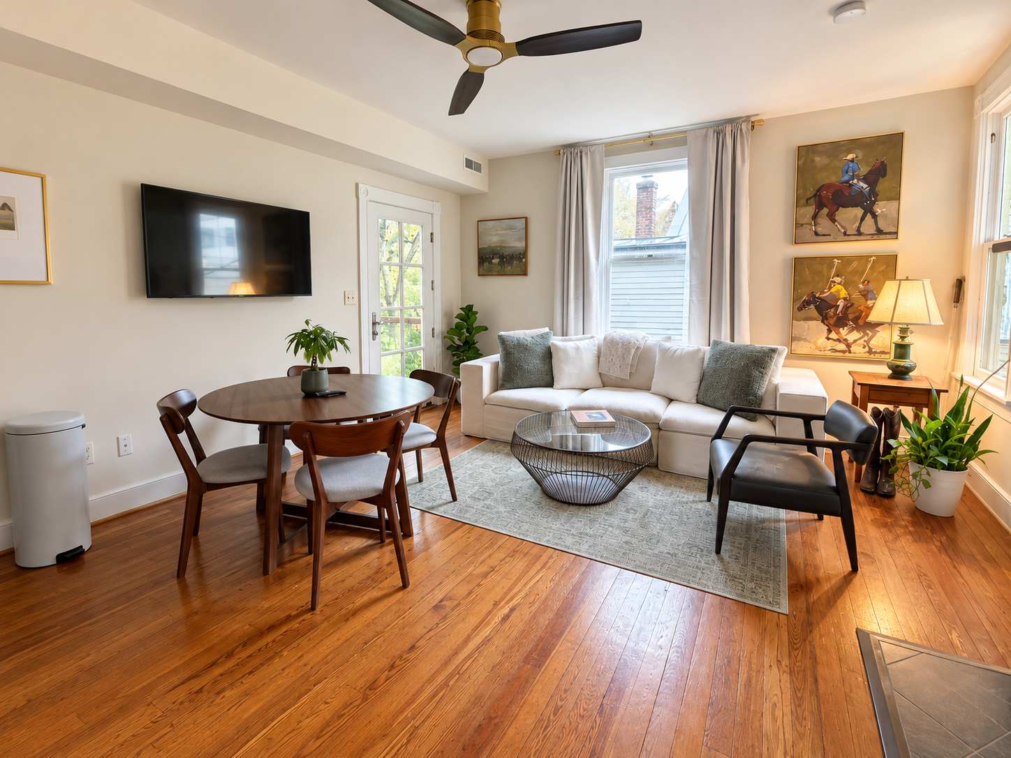 Living Room with Access to Terrace (note terrace is shared with Unit E)