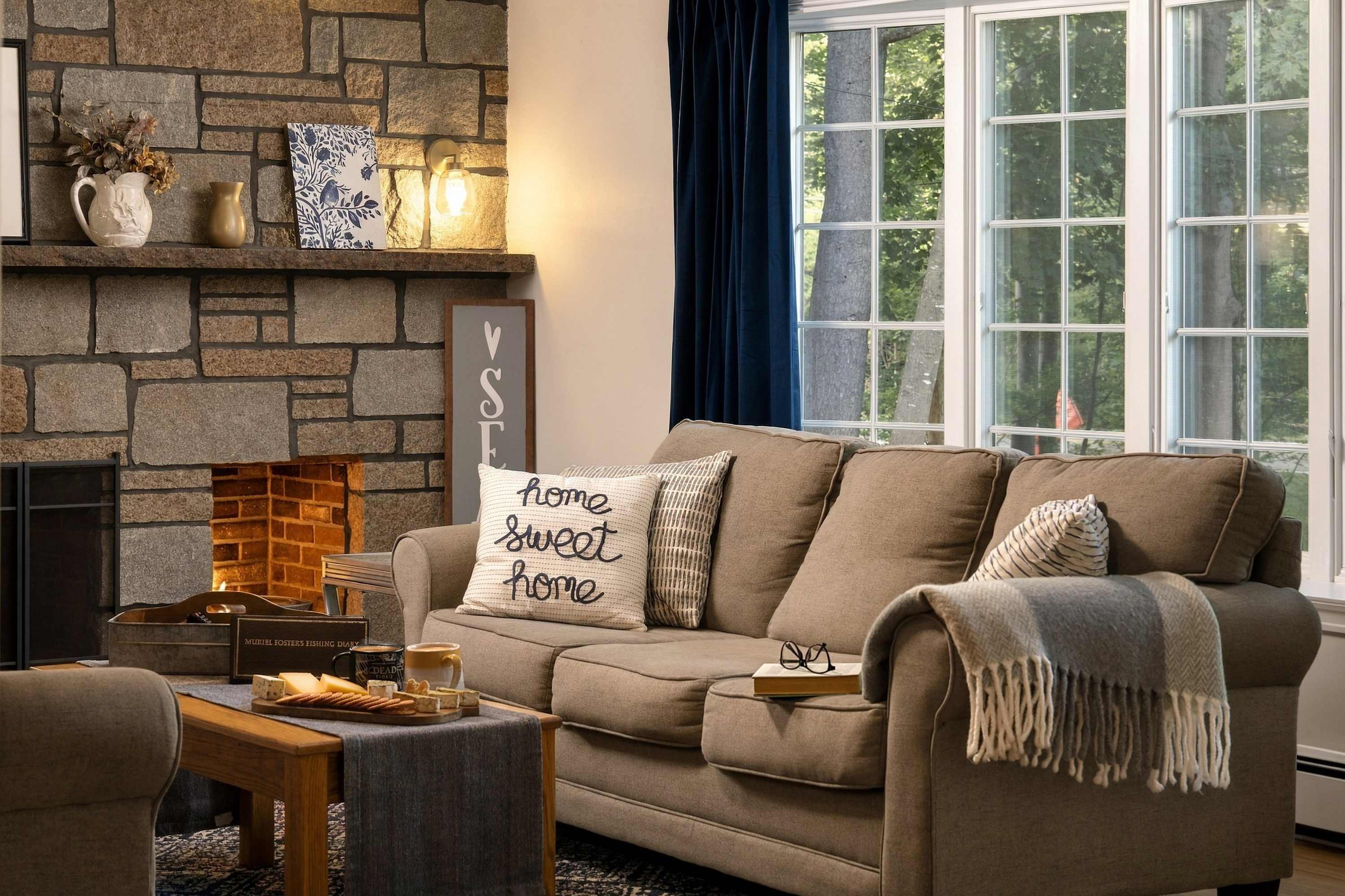 Unwind in the cozy main-floor living room & stream your favorites on the smart TV​