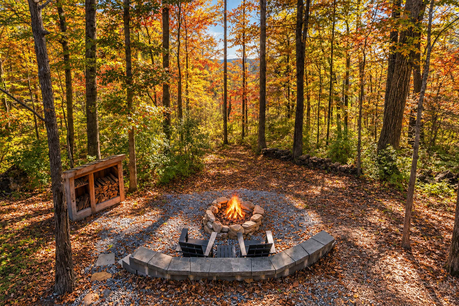 Enjoy fresh mountain air and peaceful surroundings without leaving the property.