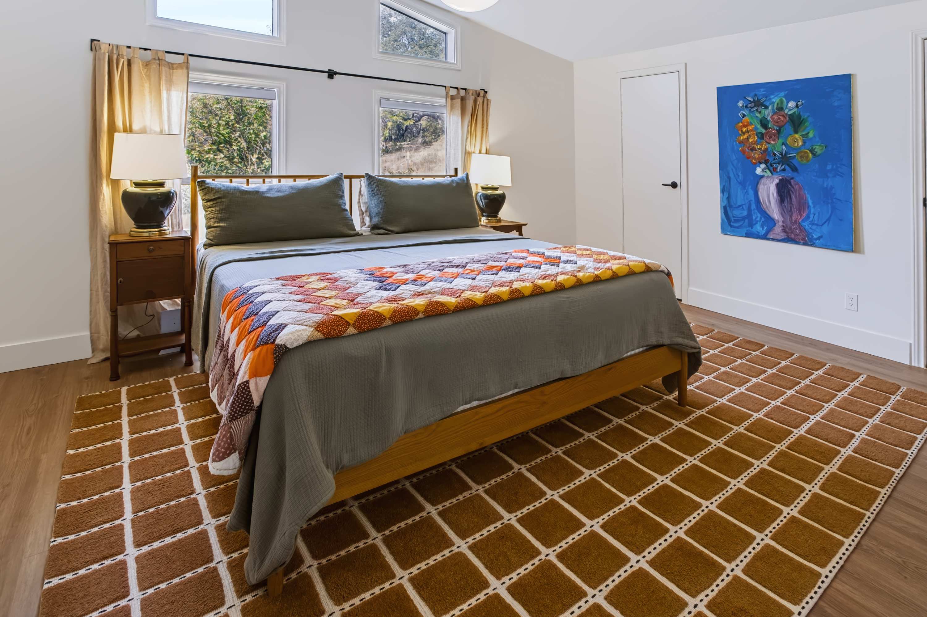 Relax in the inviting king bedroom with the convenience of a private full bathroom