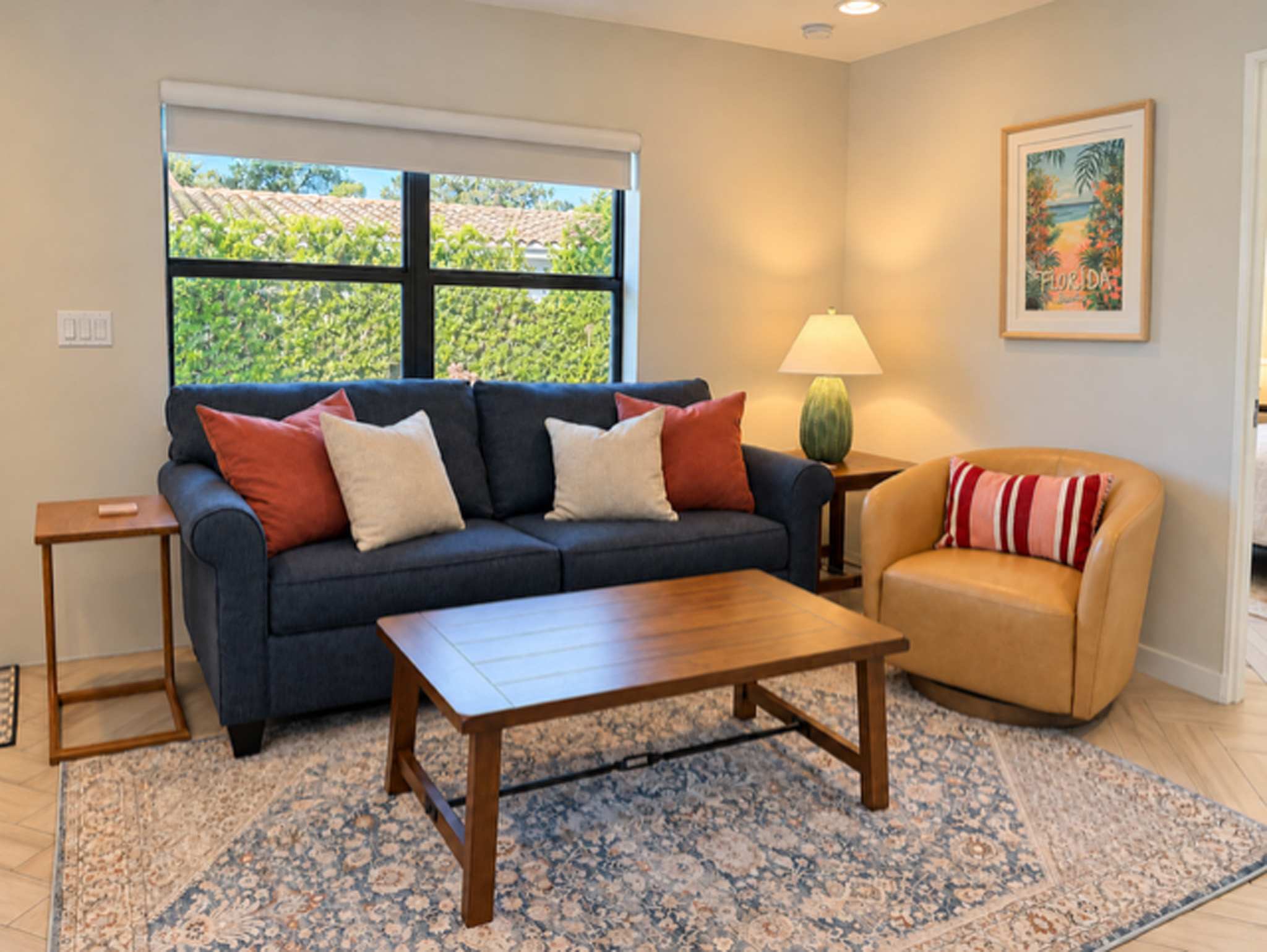Spacious modern-designed living area