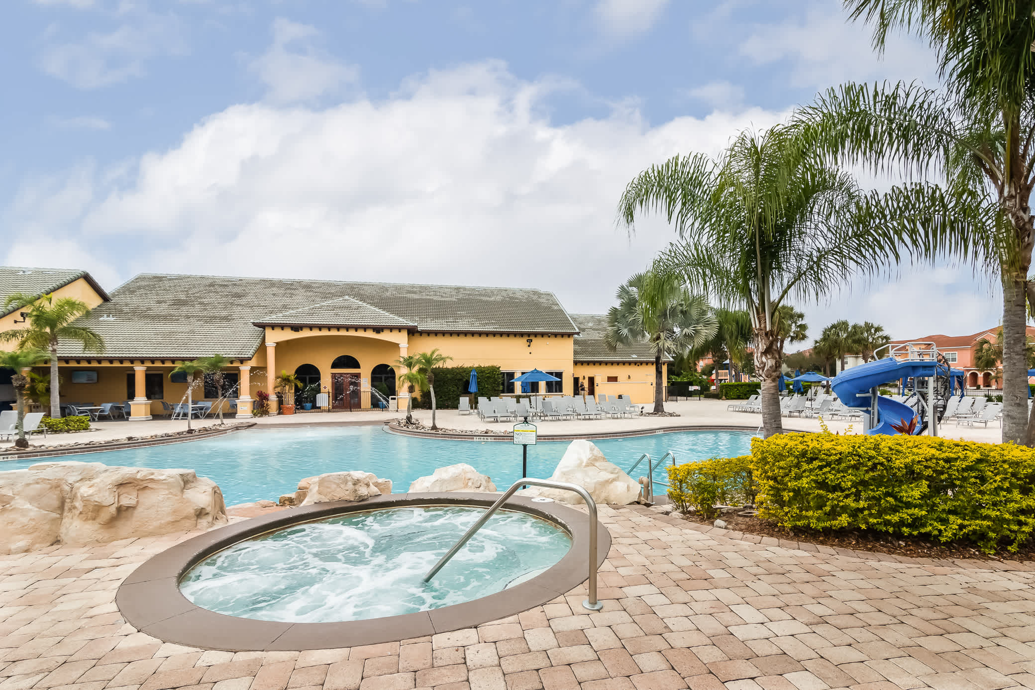 Soak up the sunshine by the pool, then ease into the hot tub for a little extra relaxation​