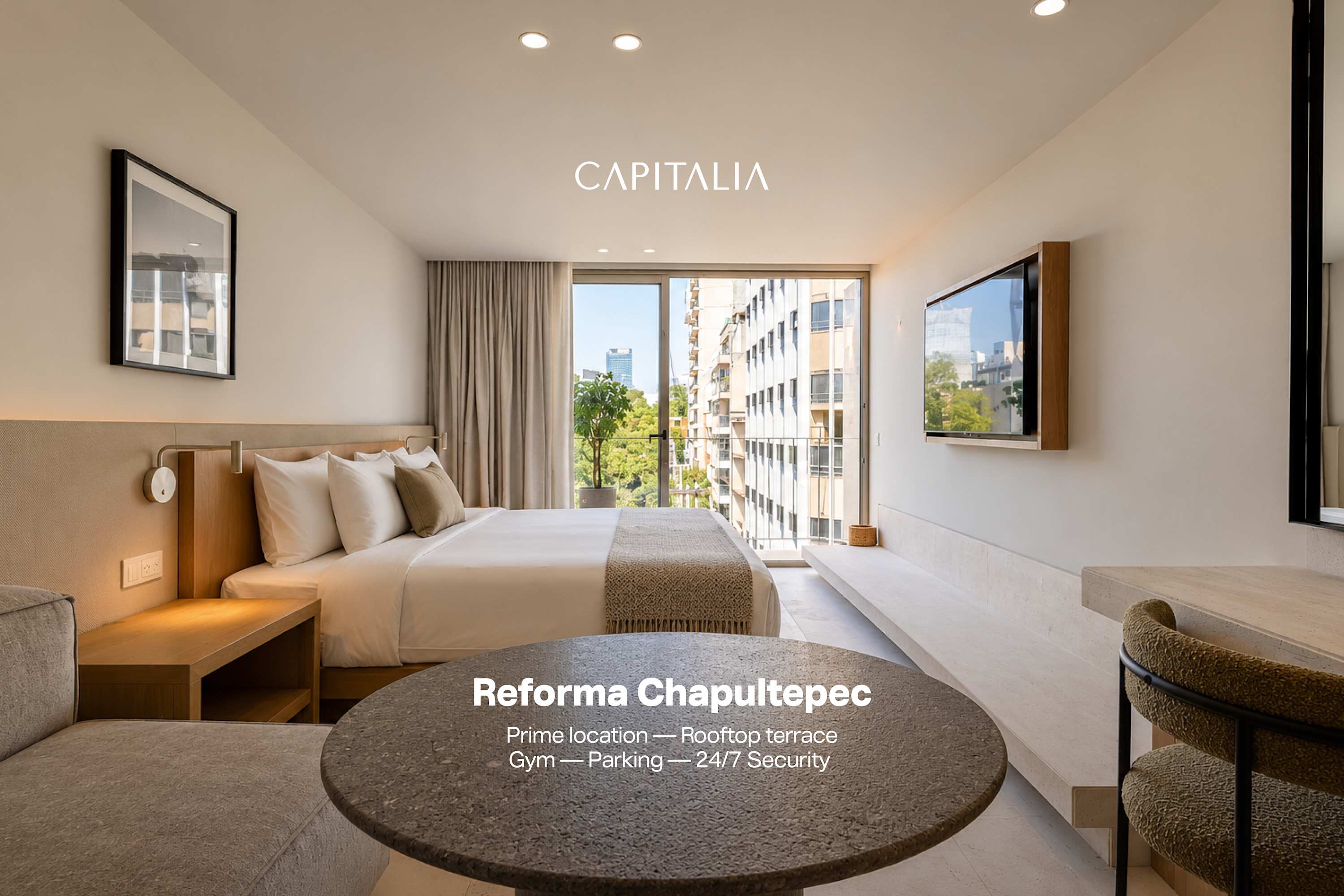 Capitalia | Chic Balcony Studio by Chapultepec — Ciudad de México, Mexico City — vacation rental