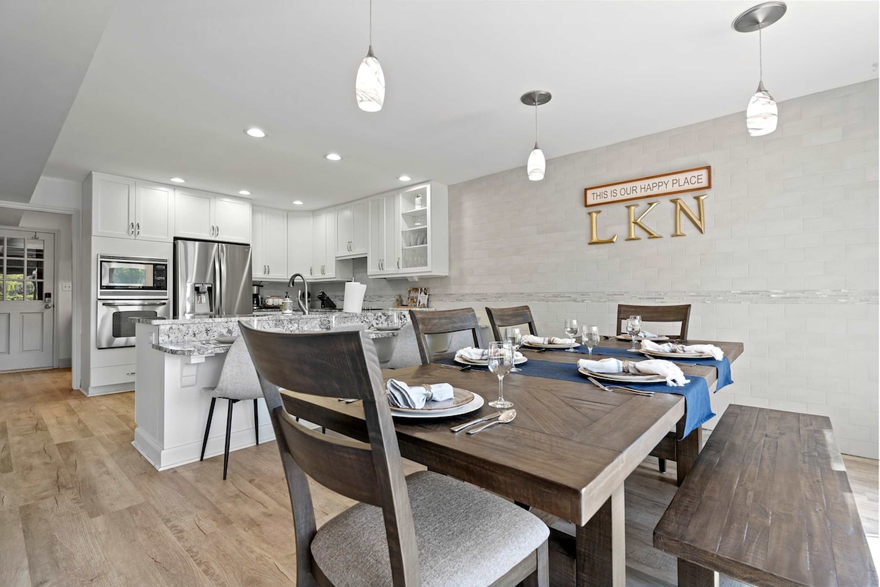 Make mealtime memories together in the elegant dining area​.