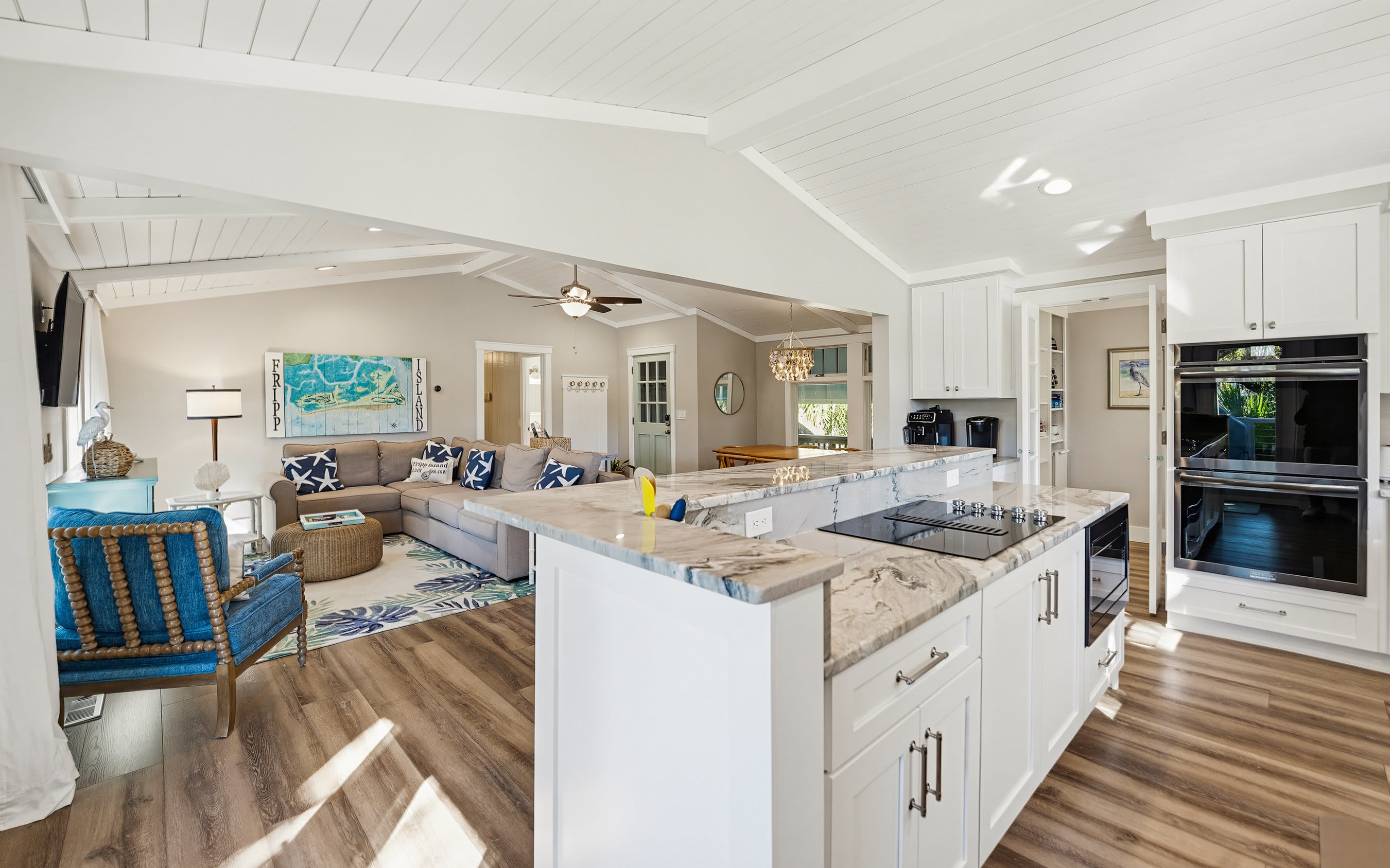 Gourmet Kitchen Overlooking Living Space 