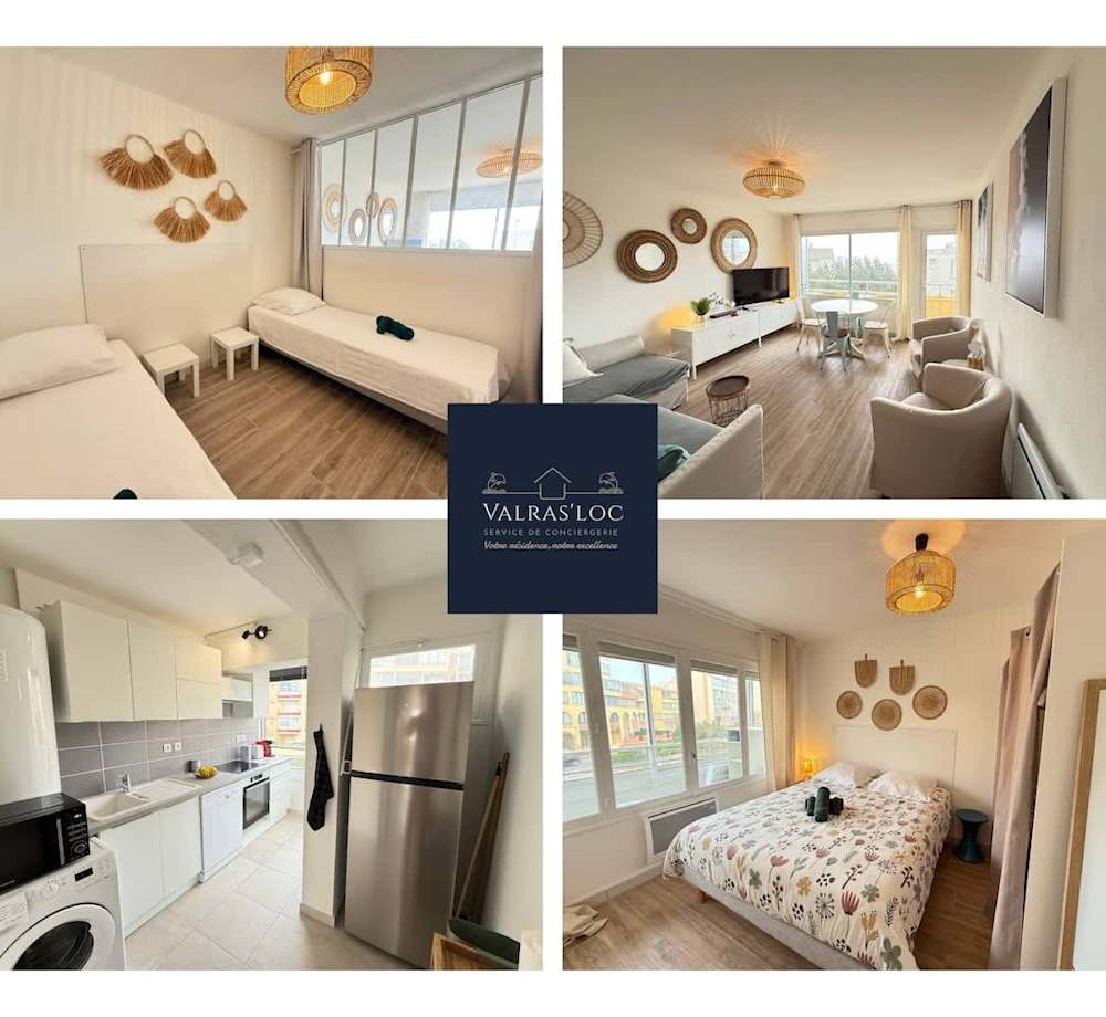 Vue Mer et Plage à Vos Pieds Appartement Lumineux – Valras-Plage – photo 1