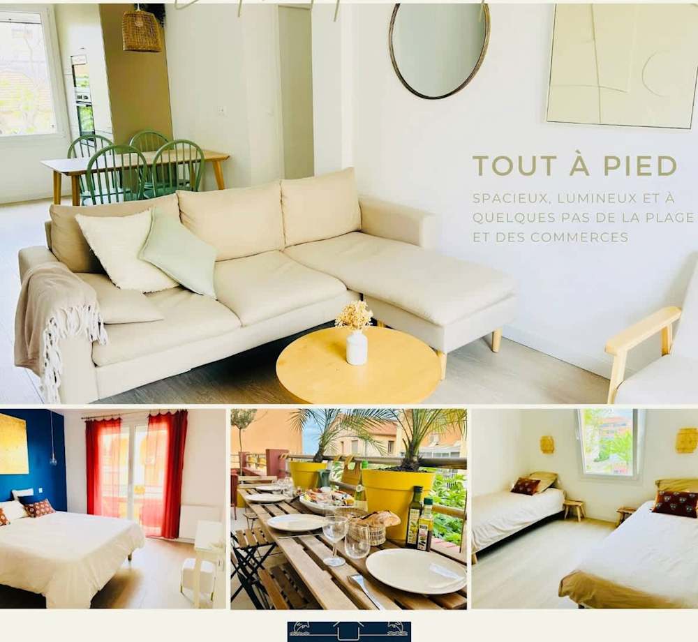 LHippocampe, tout a pied  2 chambres – Valras-Plage – photo 1