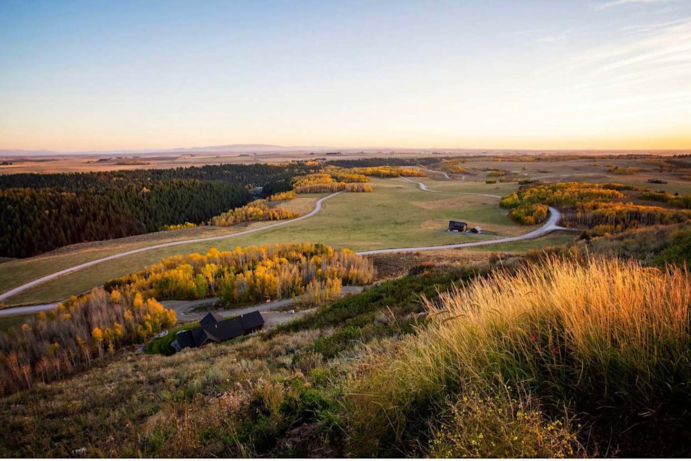 Yellowstone trip planning — autumn aerial near west entrance