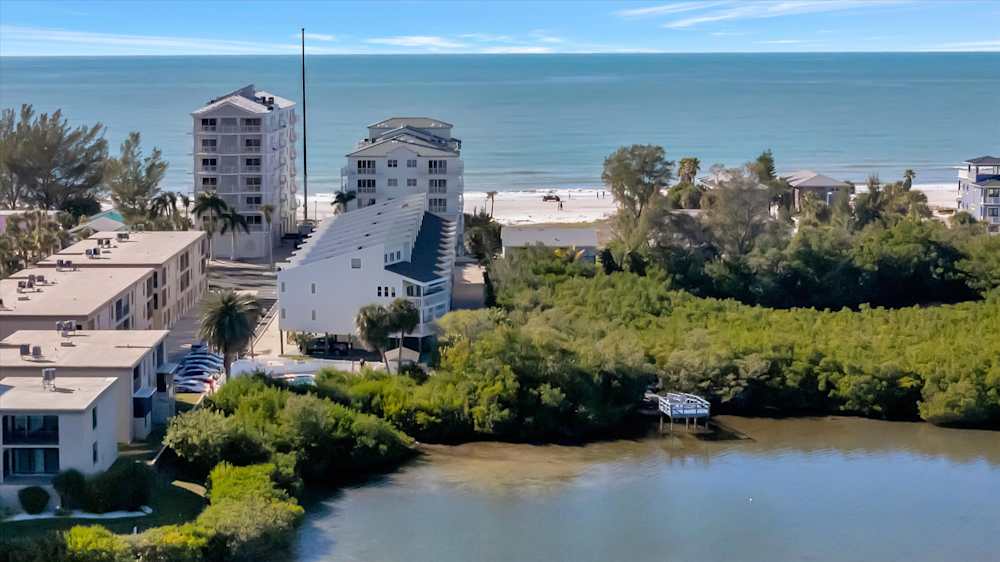 Coastal views overlooking the beach and waterways