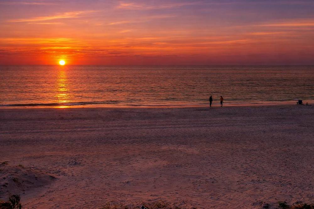 Sunset view from the Beachfront complex