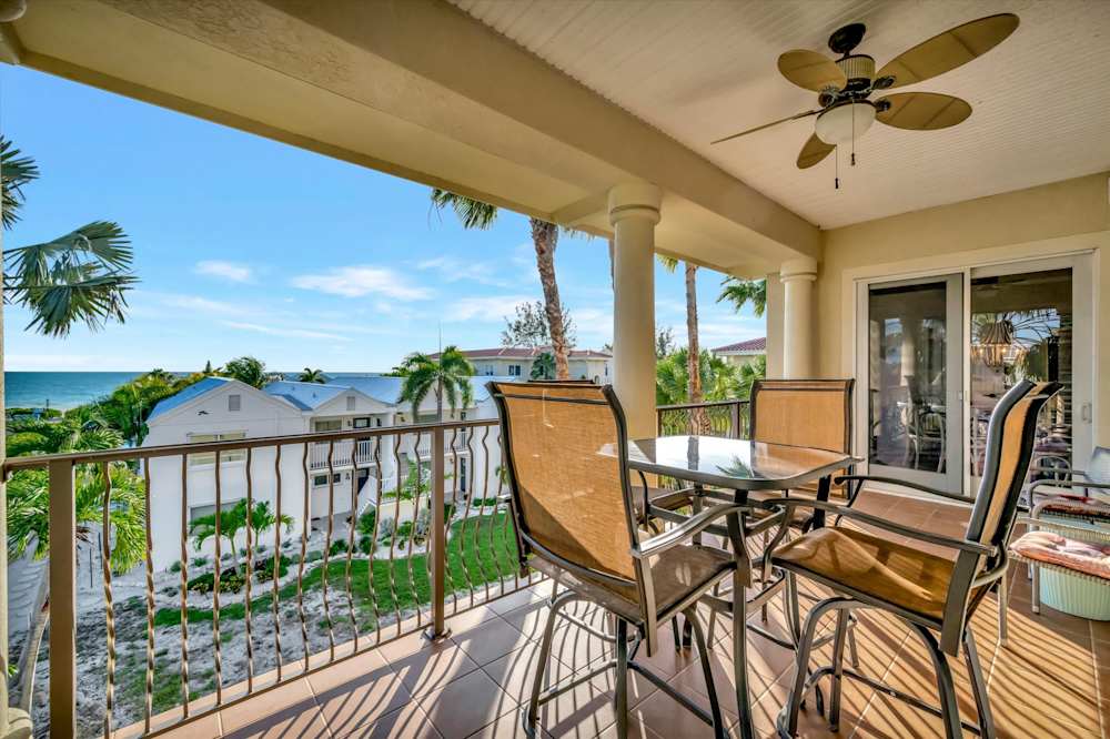 Private balcony with partial Gulf views