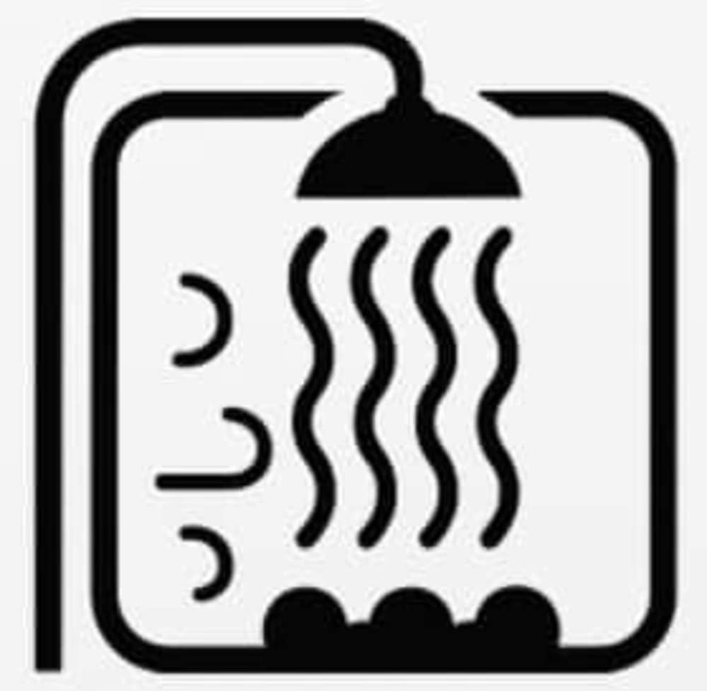 Steam Shower is out of order. Parts on order will arrive by 25 June 26