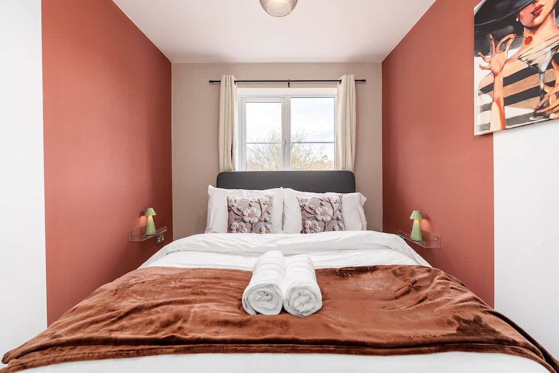 A guest-ready bedroom in a home we manage