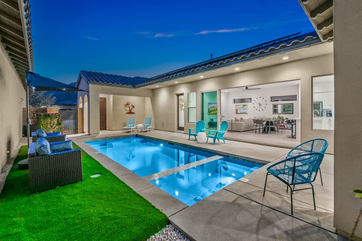 Perfect for a relaxing swim at night.