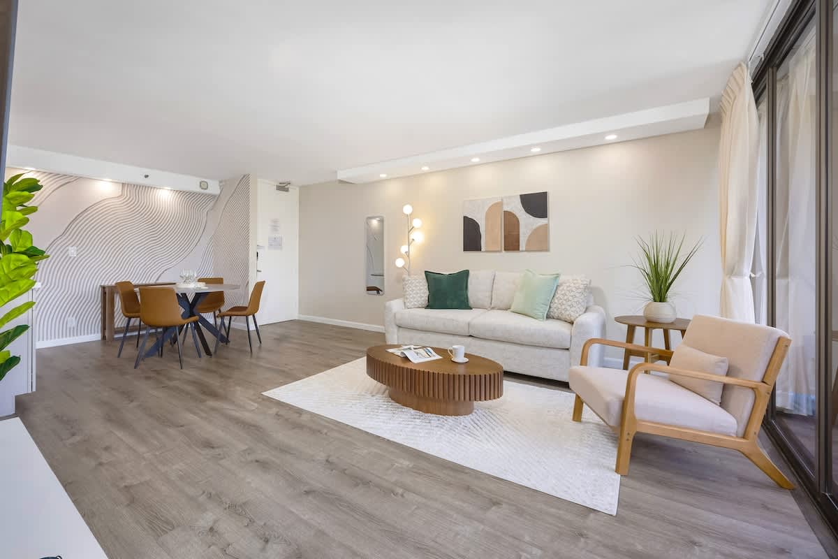 Your living area has a pull-out sleeper sofa, perfect for your relaxation