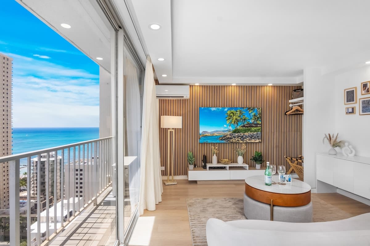 Overview of this beautifully remodeled condo with ocean view.