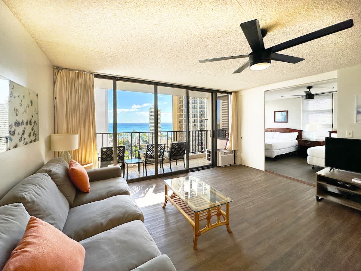 Have a relaxing stay in your condo with an ocean view.