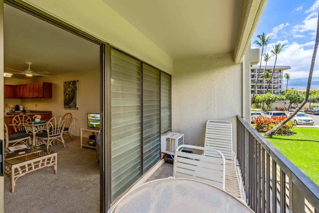 Covered Balcony With Resort Views