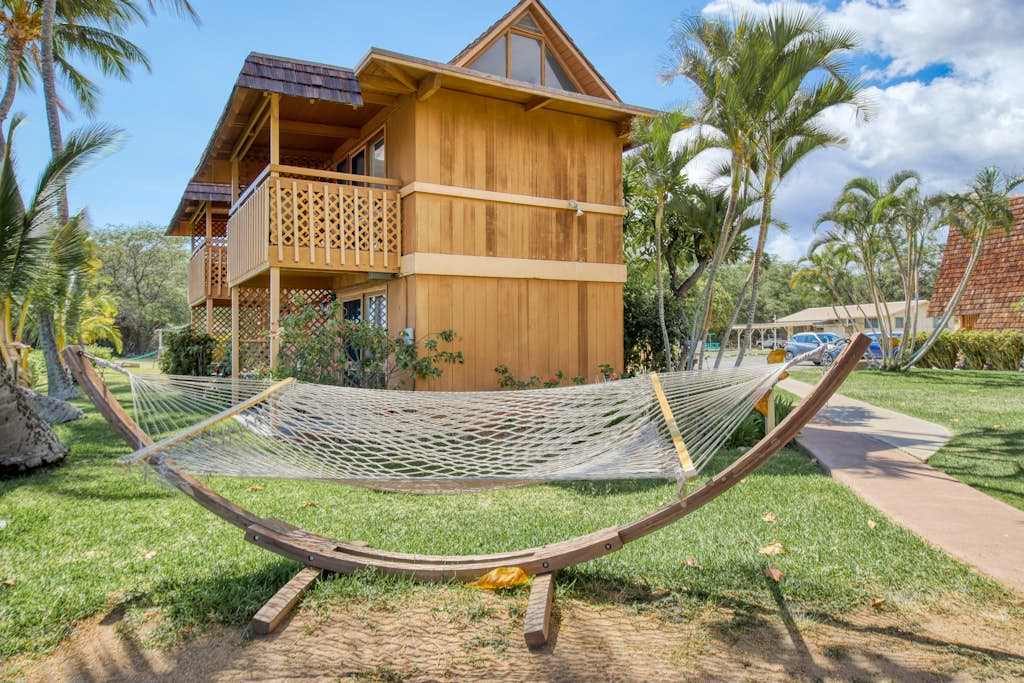 Sway gently in the hammock while admiring panoramic beach and ocean horizons together