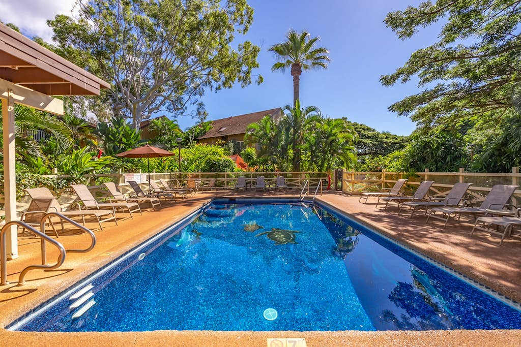 Tropical resort grounds showcase island scenery and inviting outdoor spaces