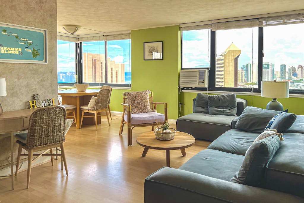 Bright living space made for slow mornings